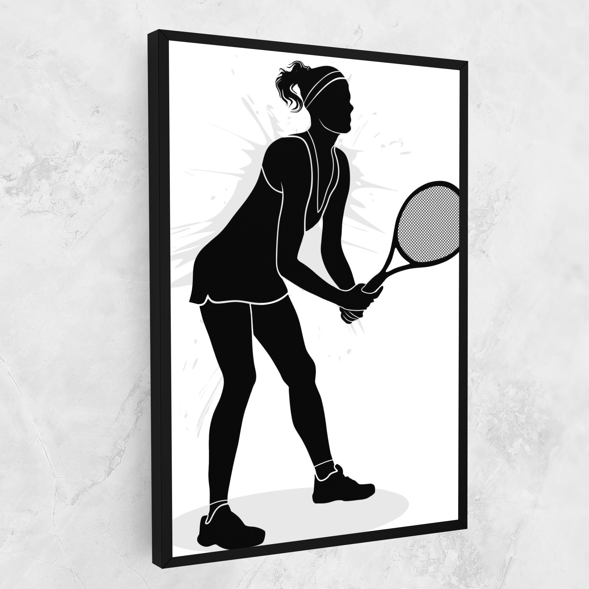 Leinwandbild Female Tennis Player mockup 1