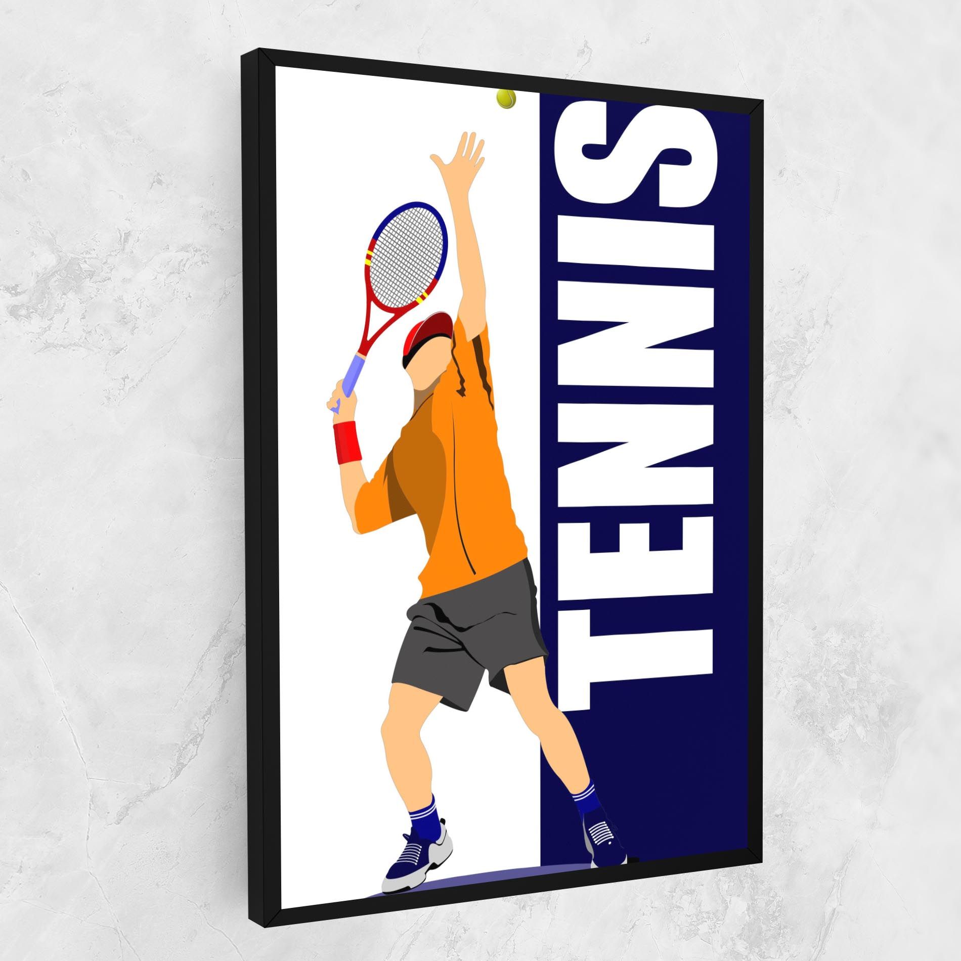 Orange Tennis Player mockup 1