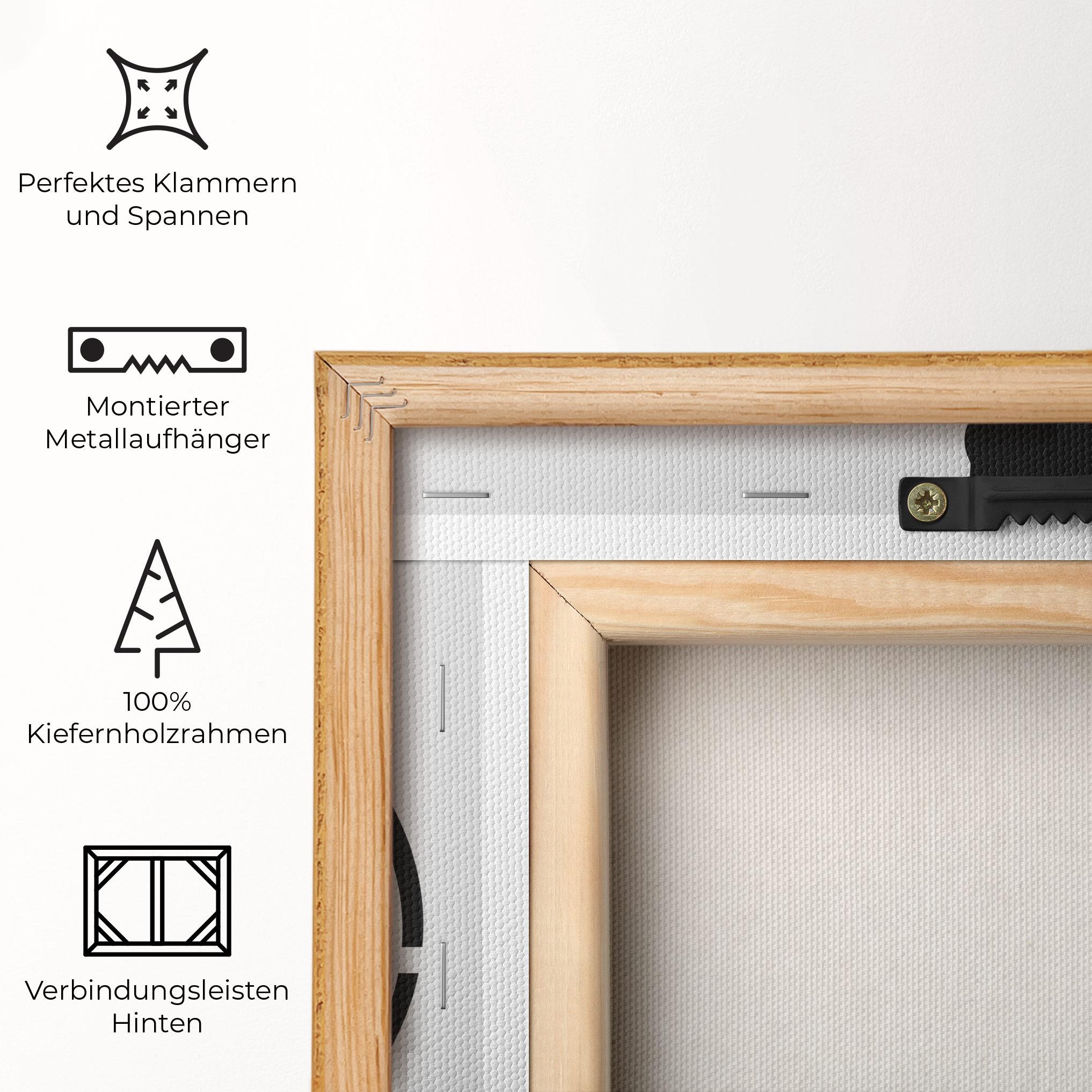 Leinwandbild Black Tennis Circle mockup 5