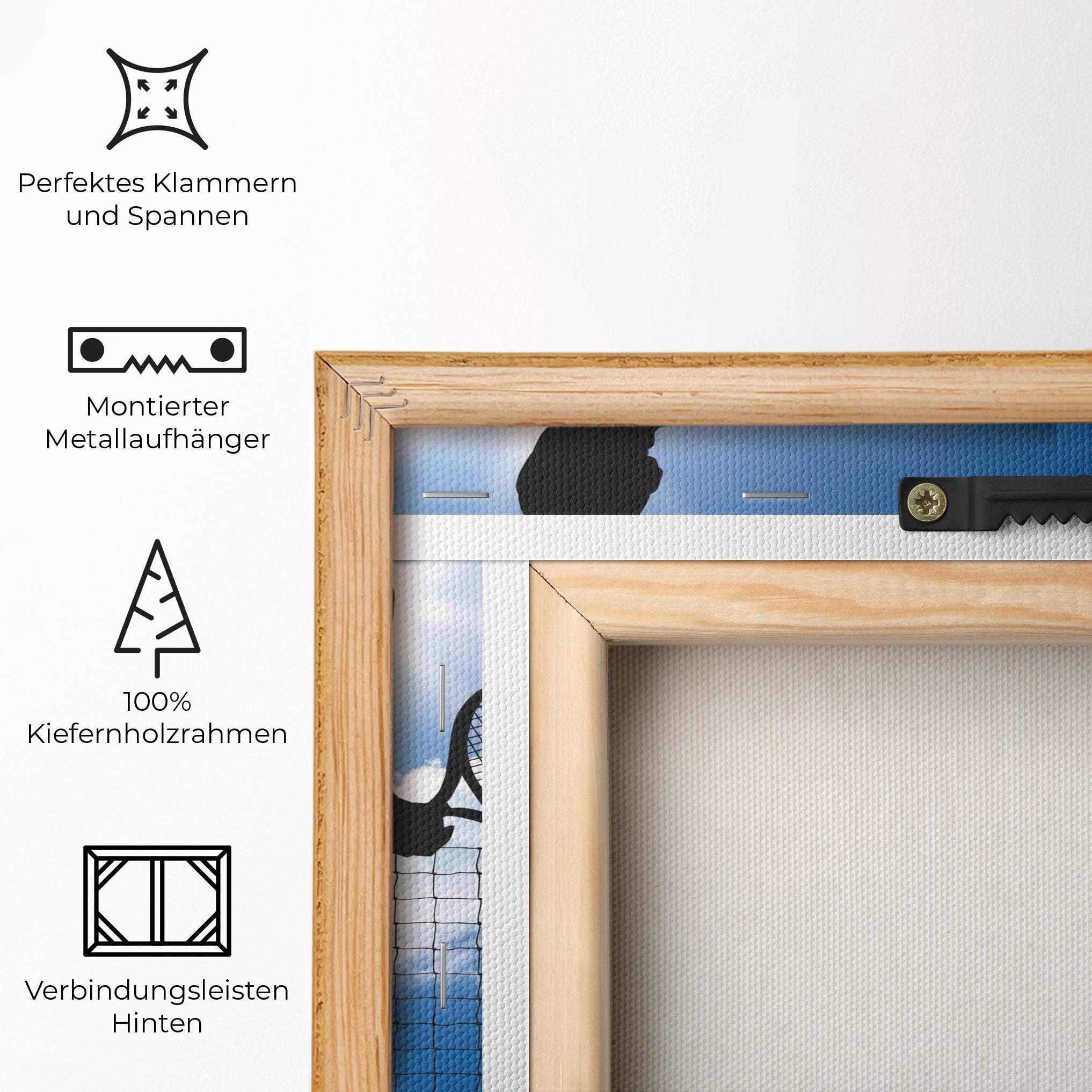 Leinwandbild Blue Sky Tennis mockup 5