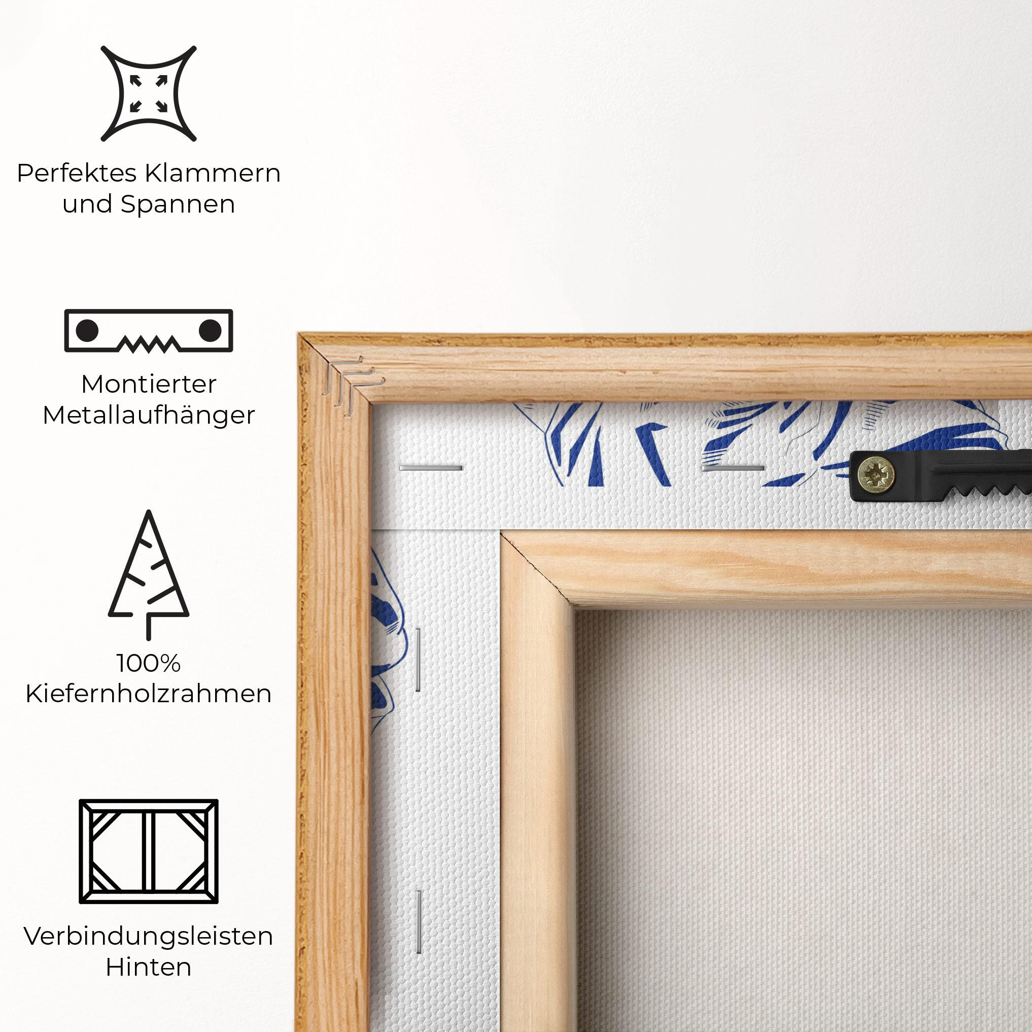 Leinwandbild Blue Tennis mockup 5