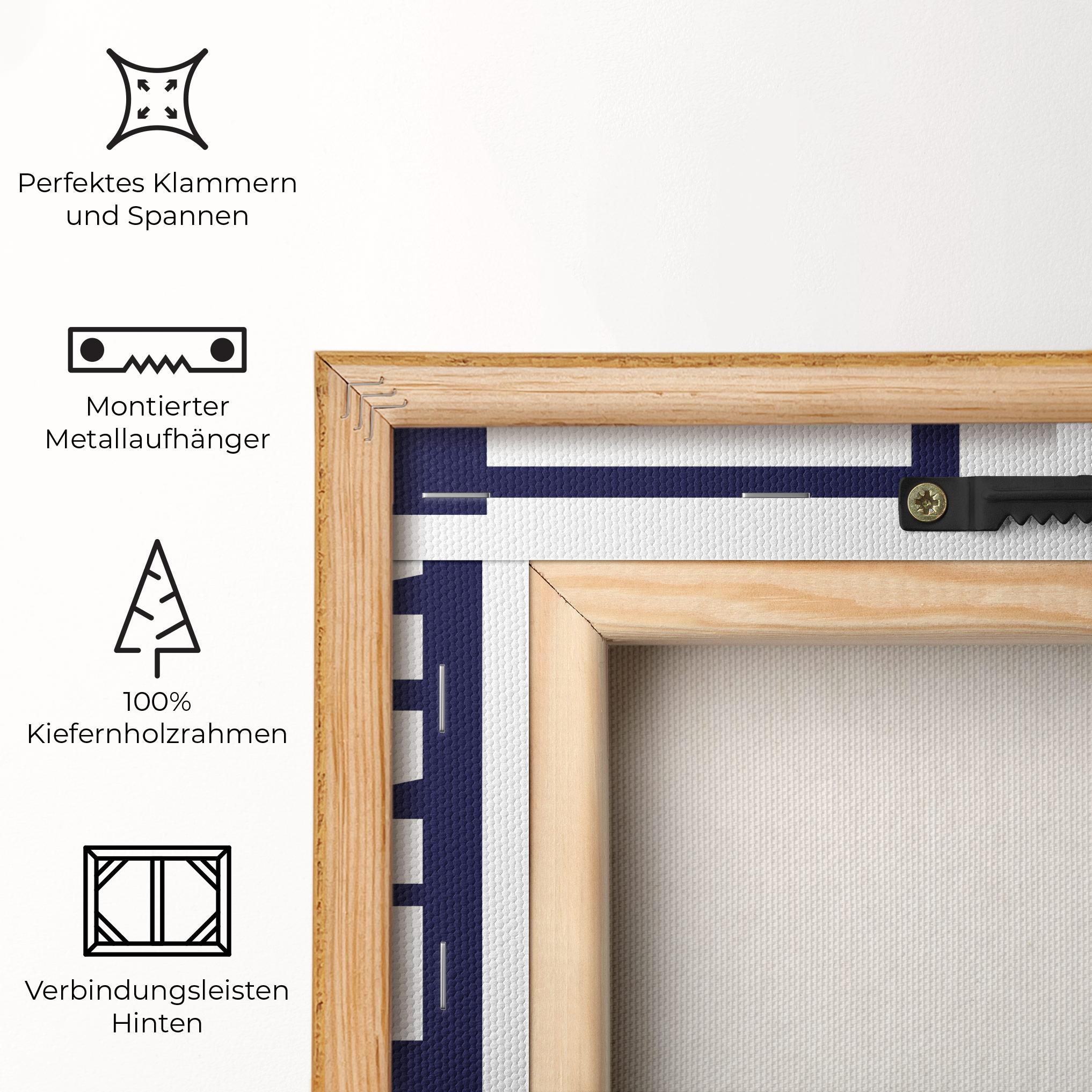 Leinwandbild Orange Tennis Player mockup 5