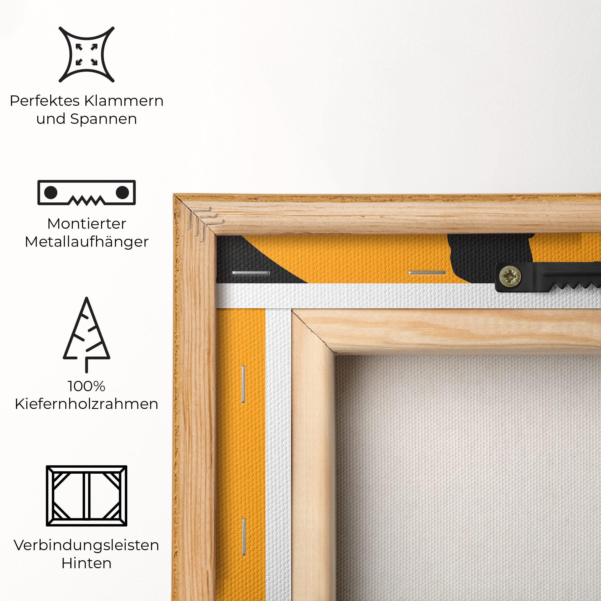 Leinwandbild Orange Tennis mockup 5