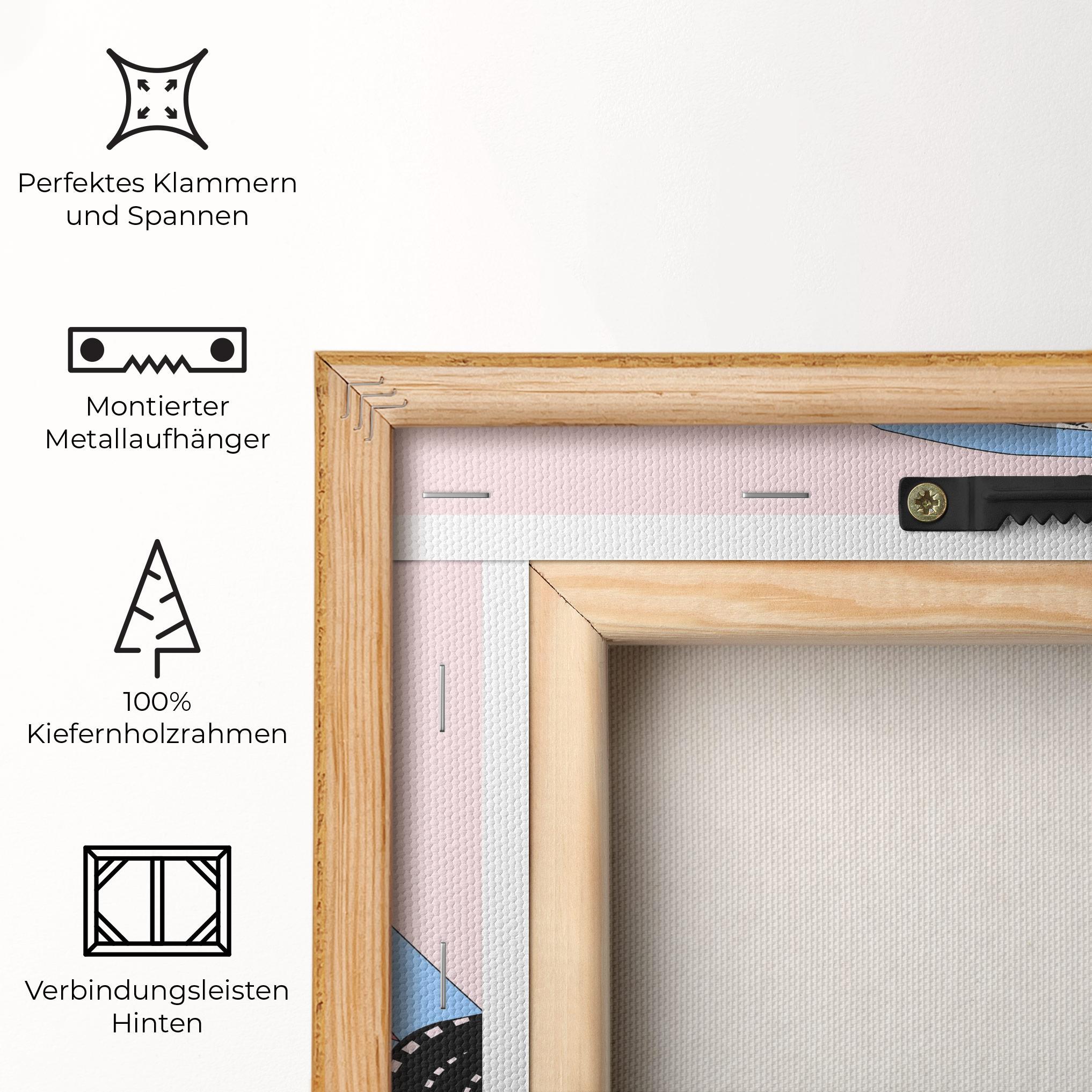 Leinwandbild Pink Tennis mockup 5