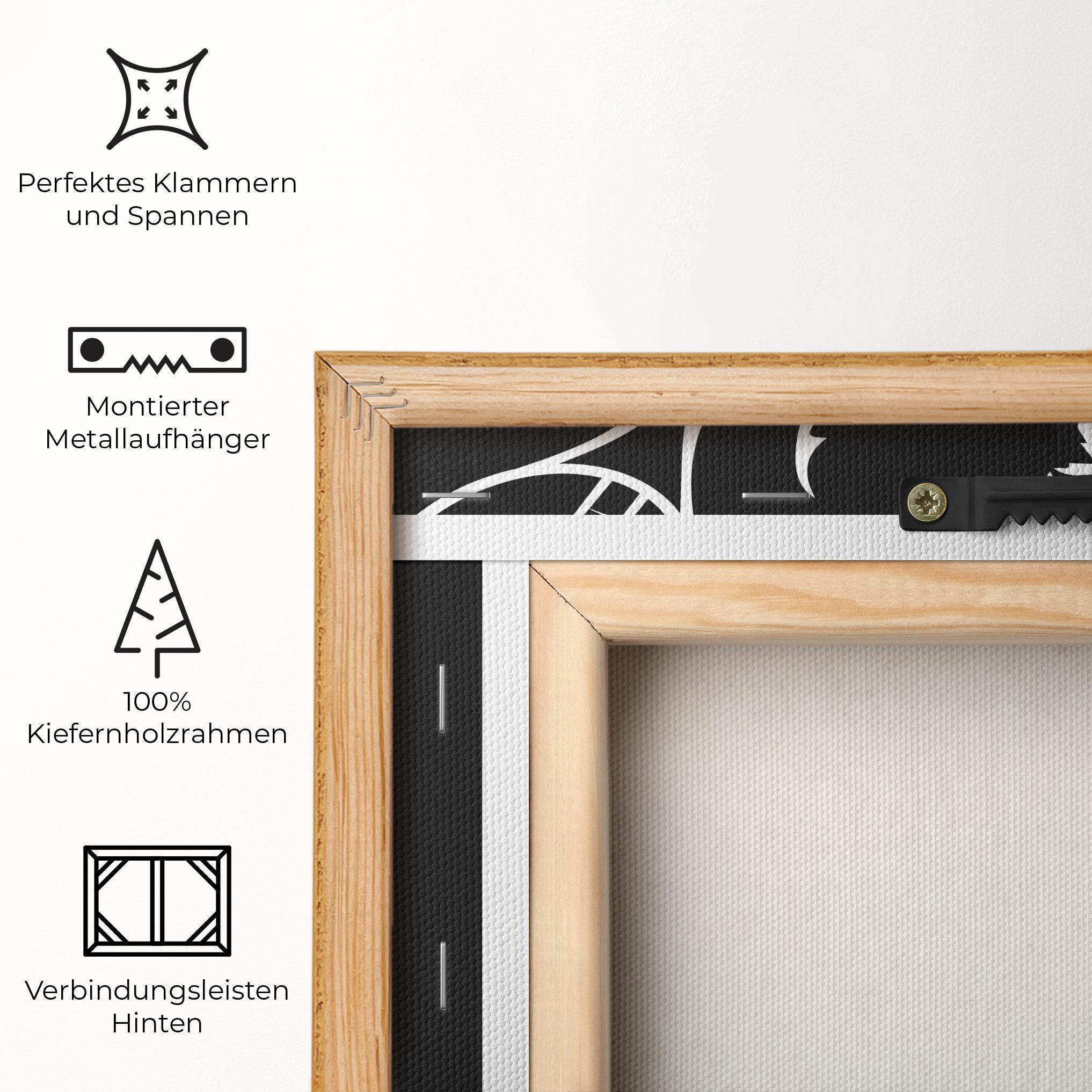 Leinwandbild White Line Tennis mockup 5