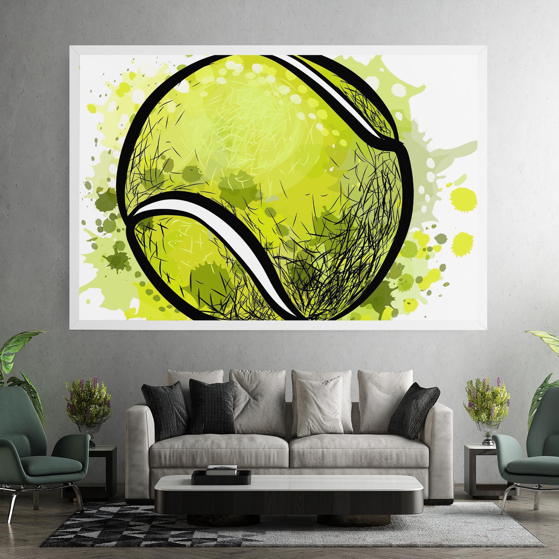Leinwandbild Big Tennis Ball mockup 7