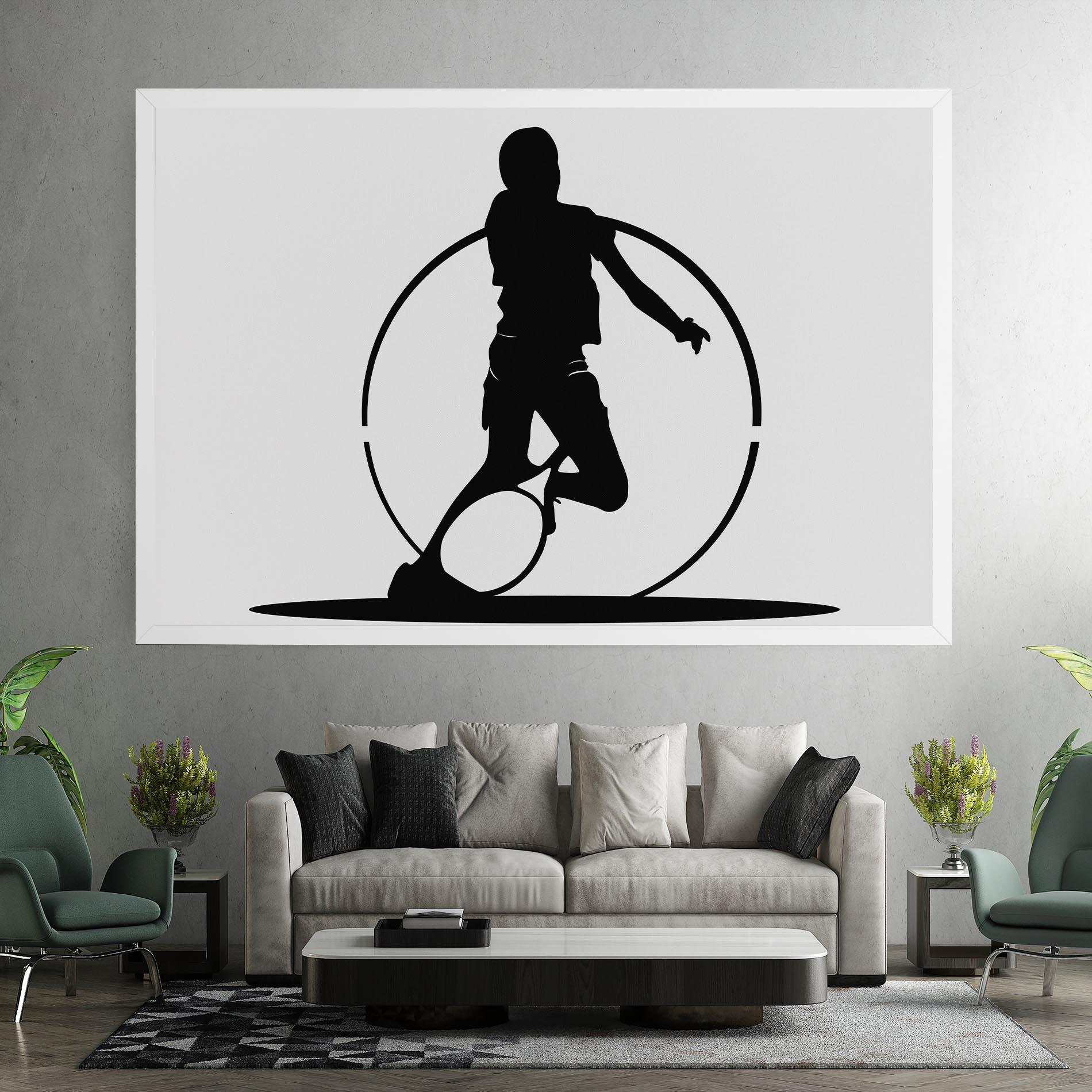 Leinwandbild Black Tennis Circle mockup 7