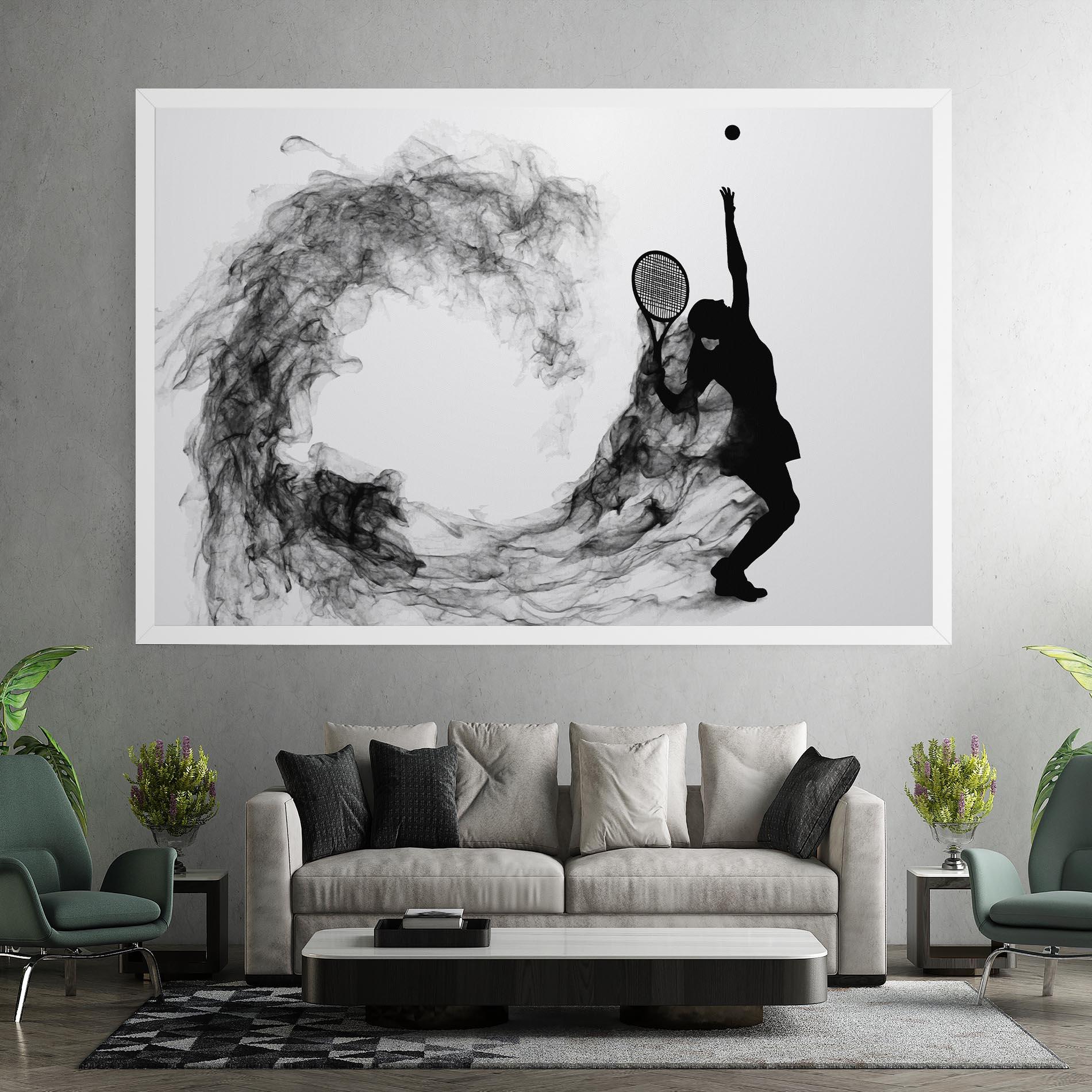 Leinwandbild Black Tennis Smoke mockup 7