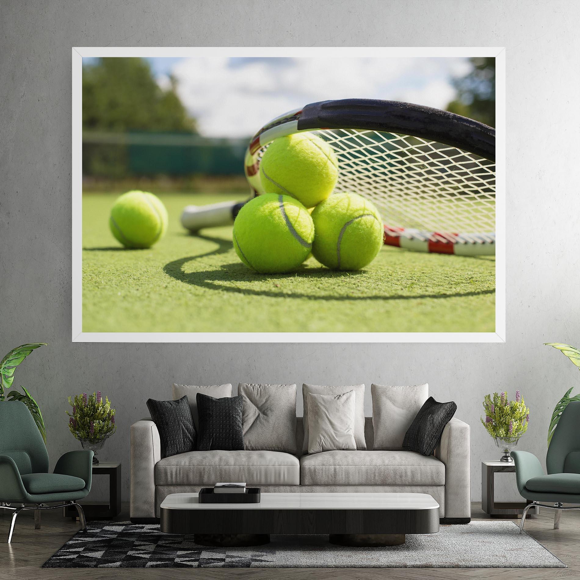 Leinwandbild Grass Tennis Balls mockup 7