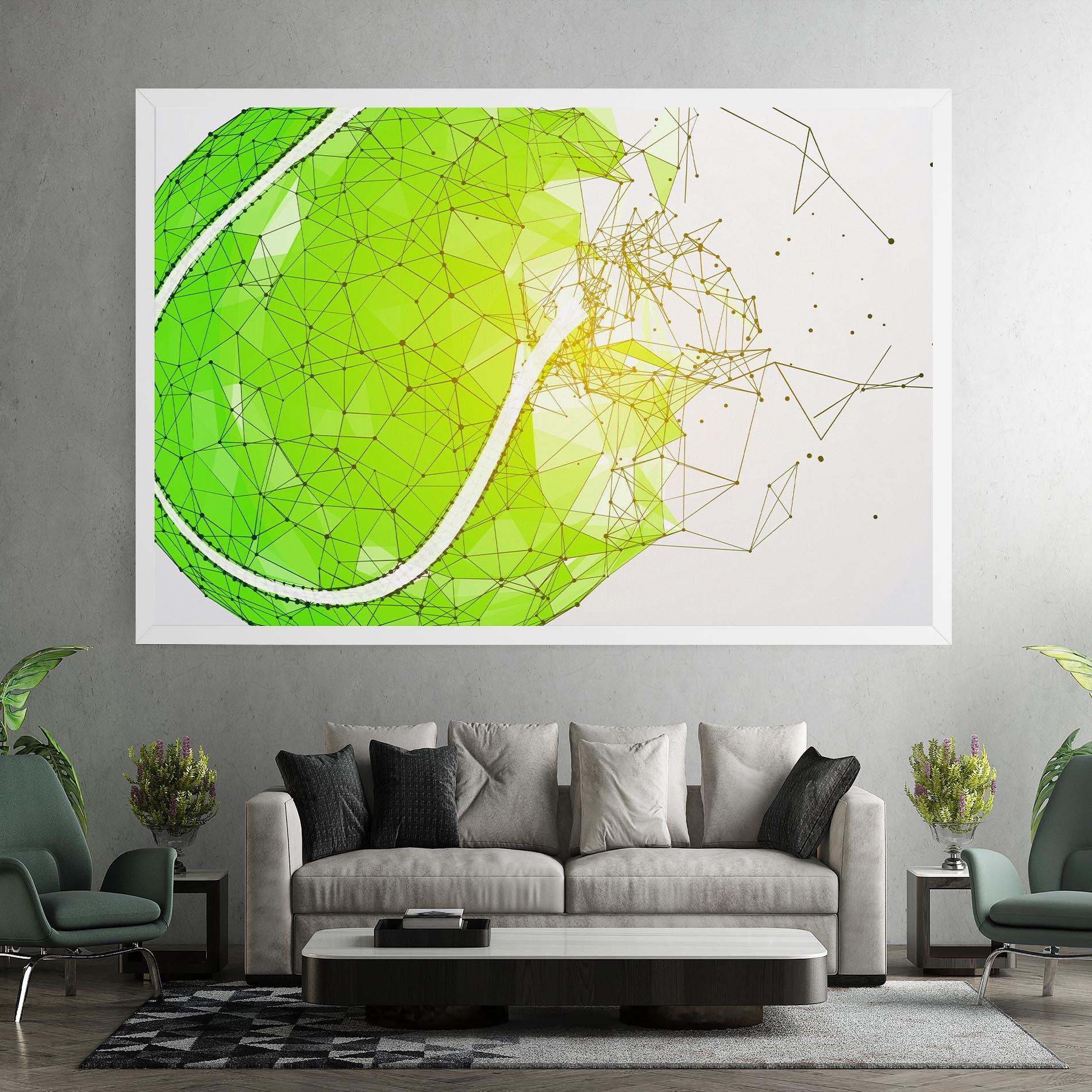 Leinwandbild Green Line Tennis mockup 7