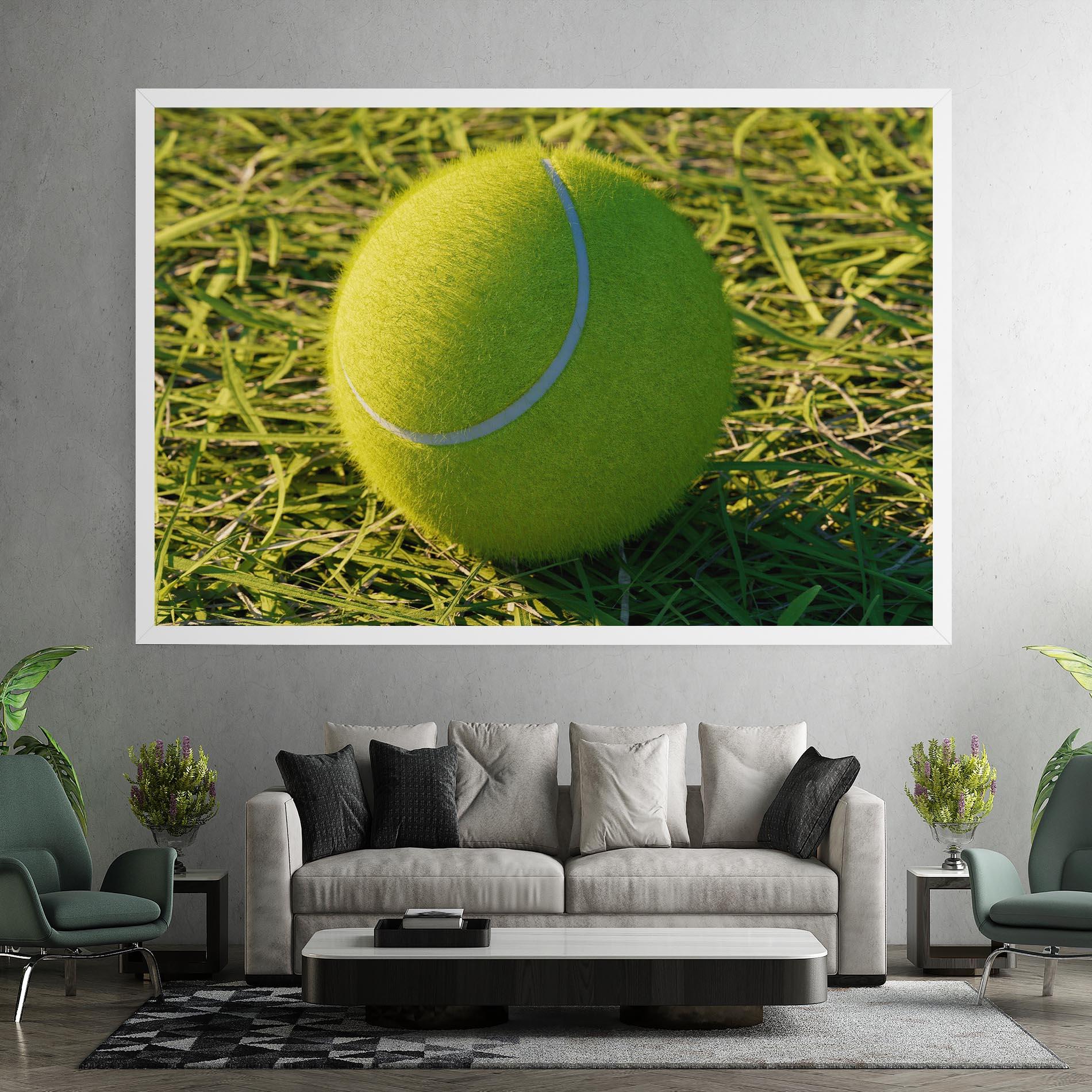 Leinwandbild Green Tennis Ball mockup 7
