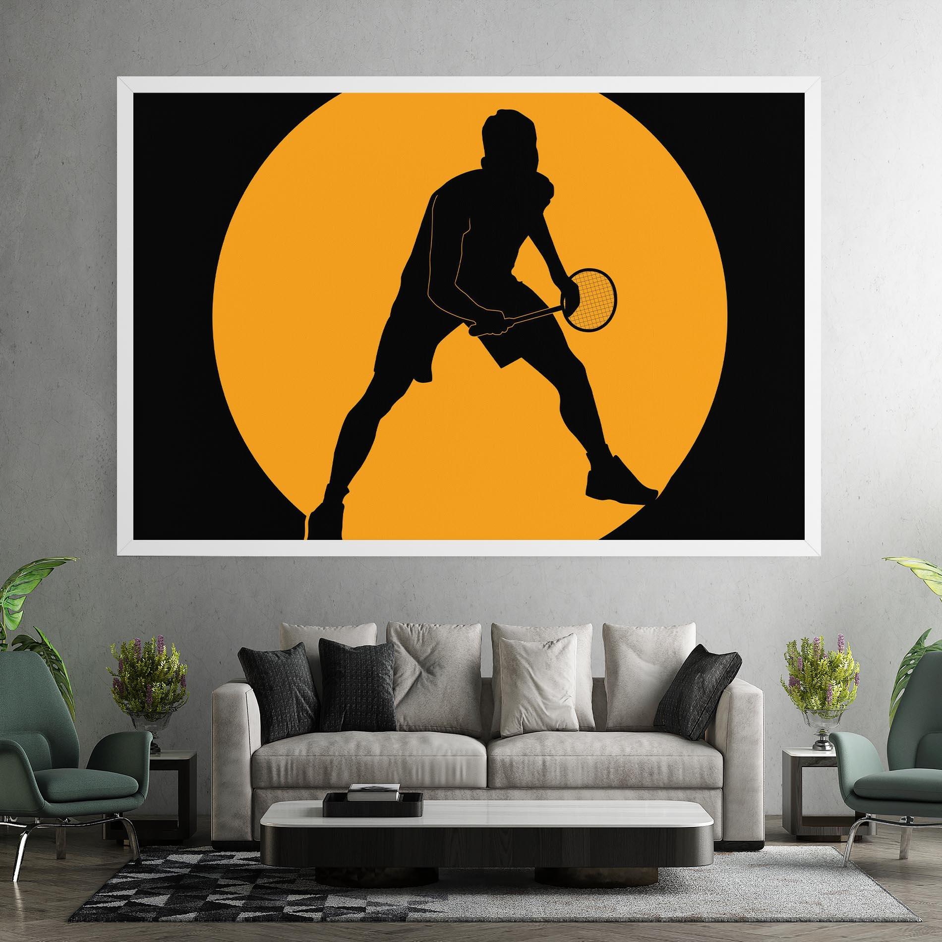 Leinwandbild Orange Tennis mockup 7