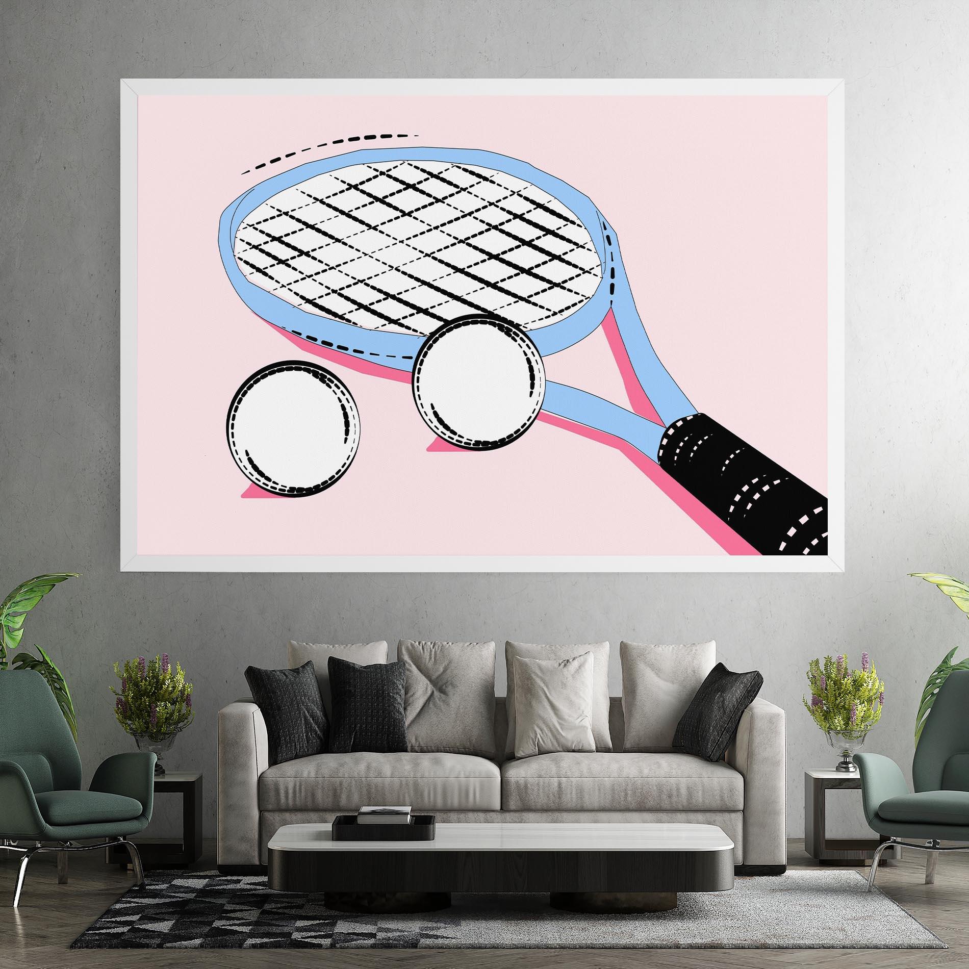 Leinwandbild Pink Tennis mockup 7