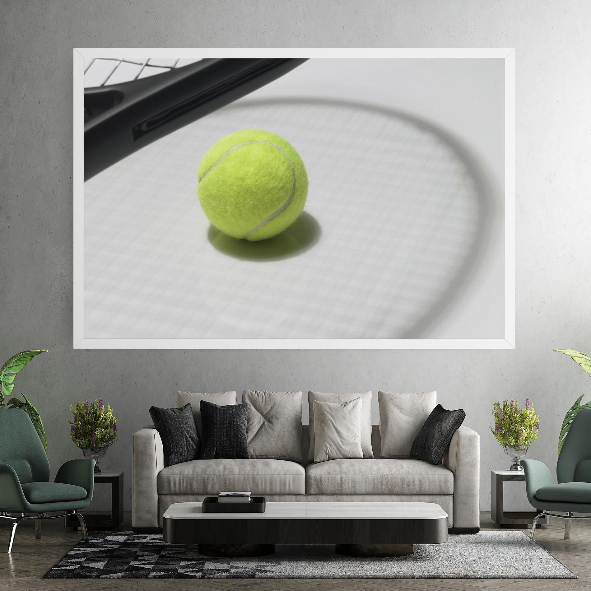 Leinwandbild Tennis Racket Shadow mockup 7