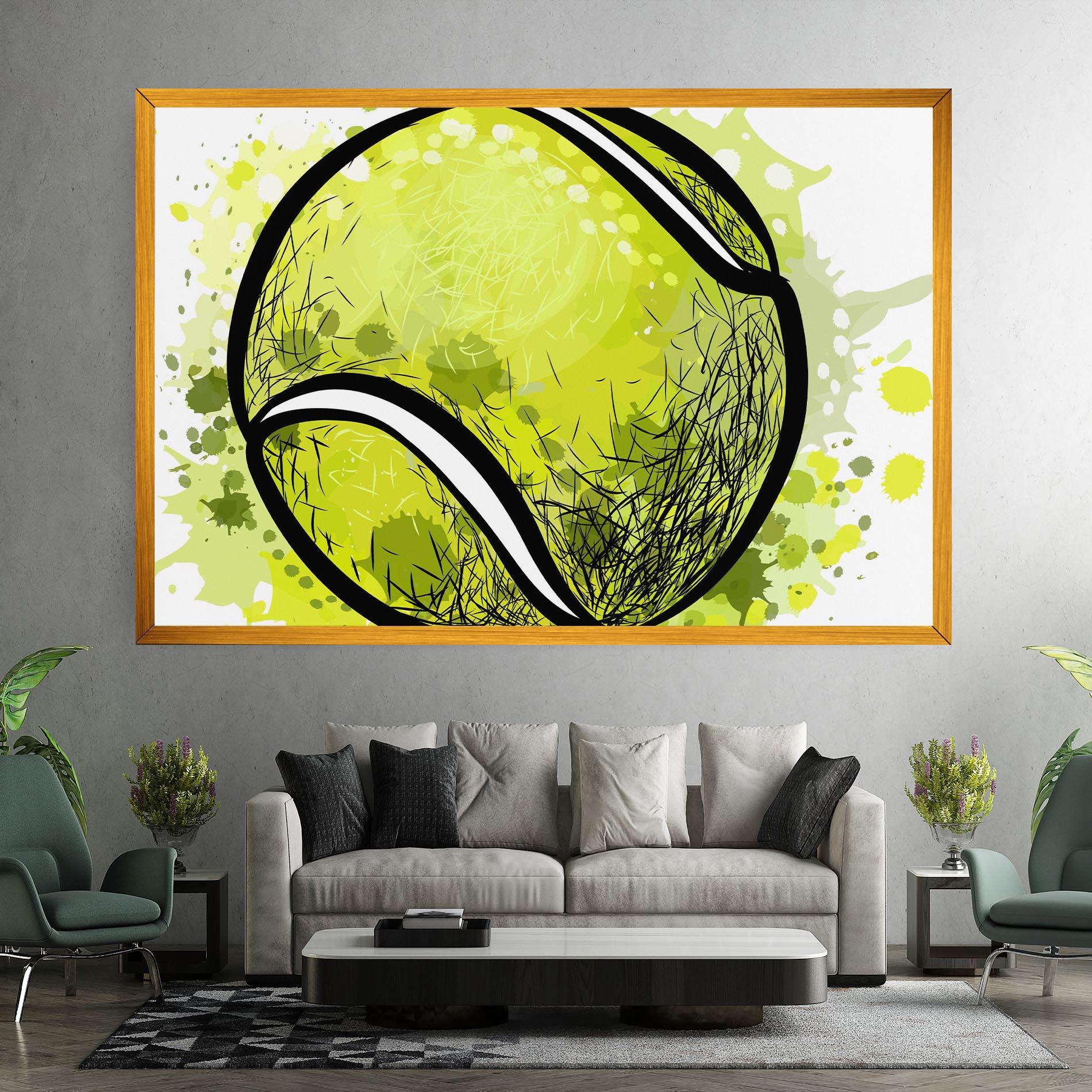 Leinwandbild Big Tennis Ball mockup 7