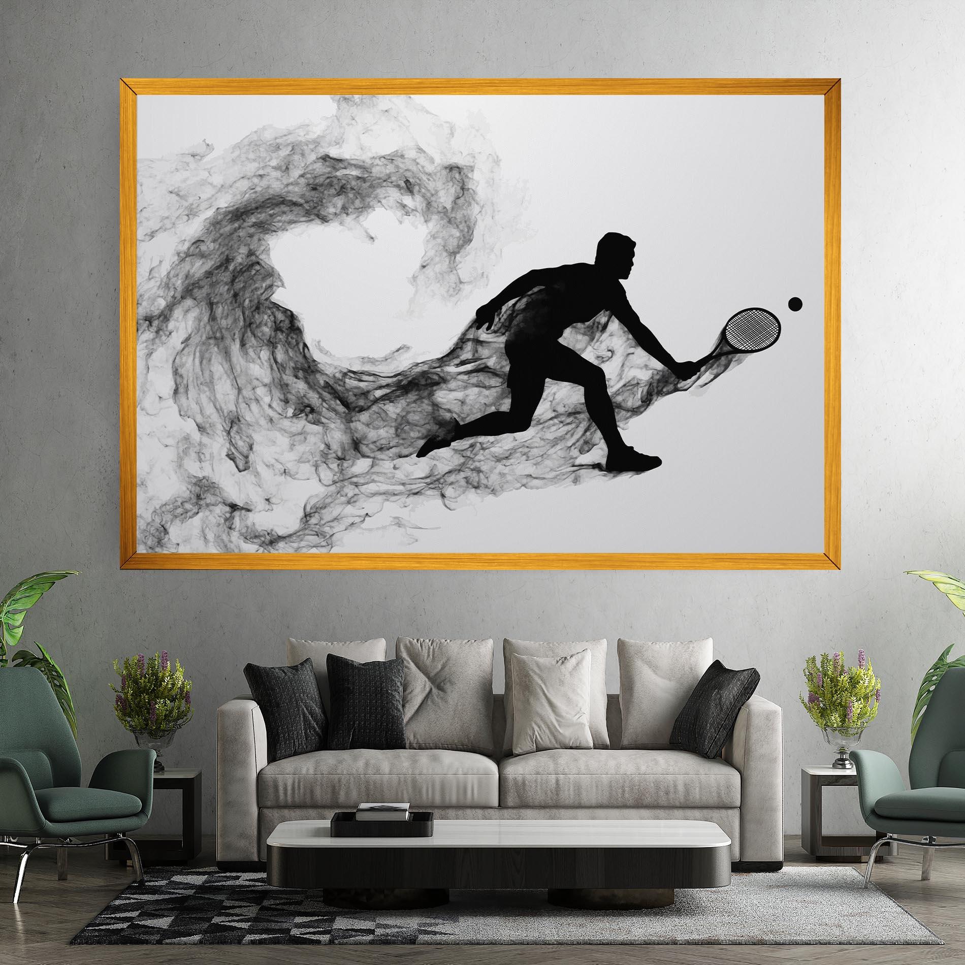 Leinwandbild Black Smoke Tennis mockup 7