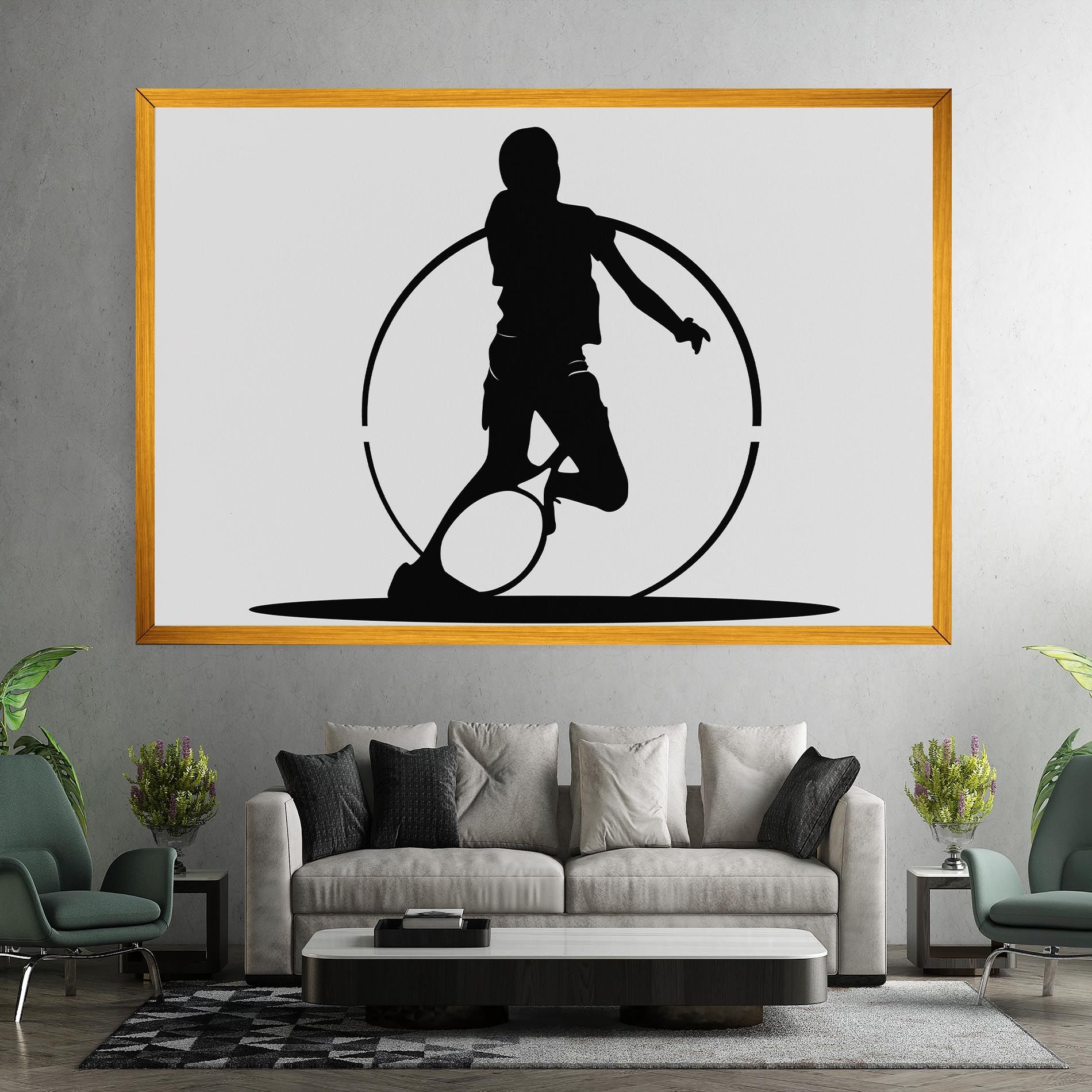 Black Tennis Circle mockup 7