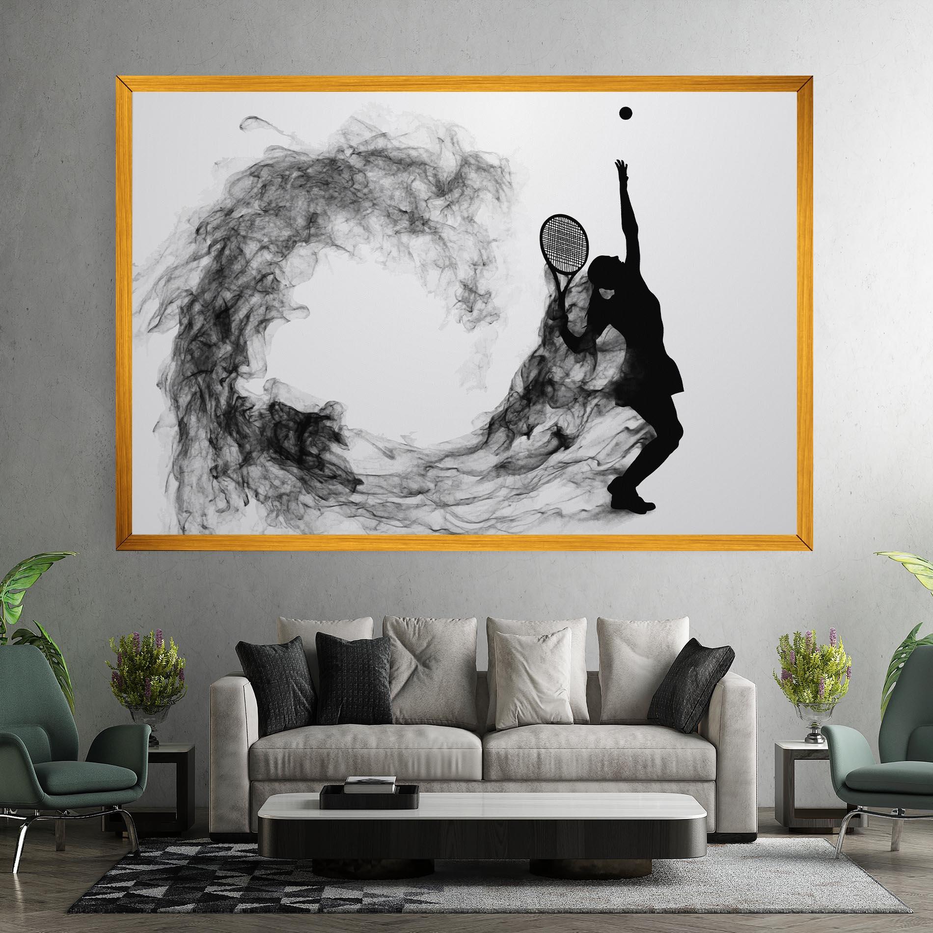 Leinwandbild Black Tennis Smoke mockup 7