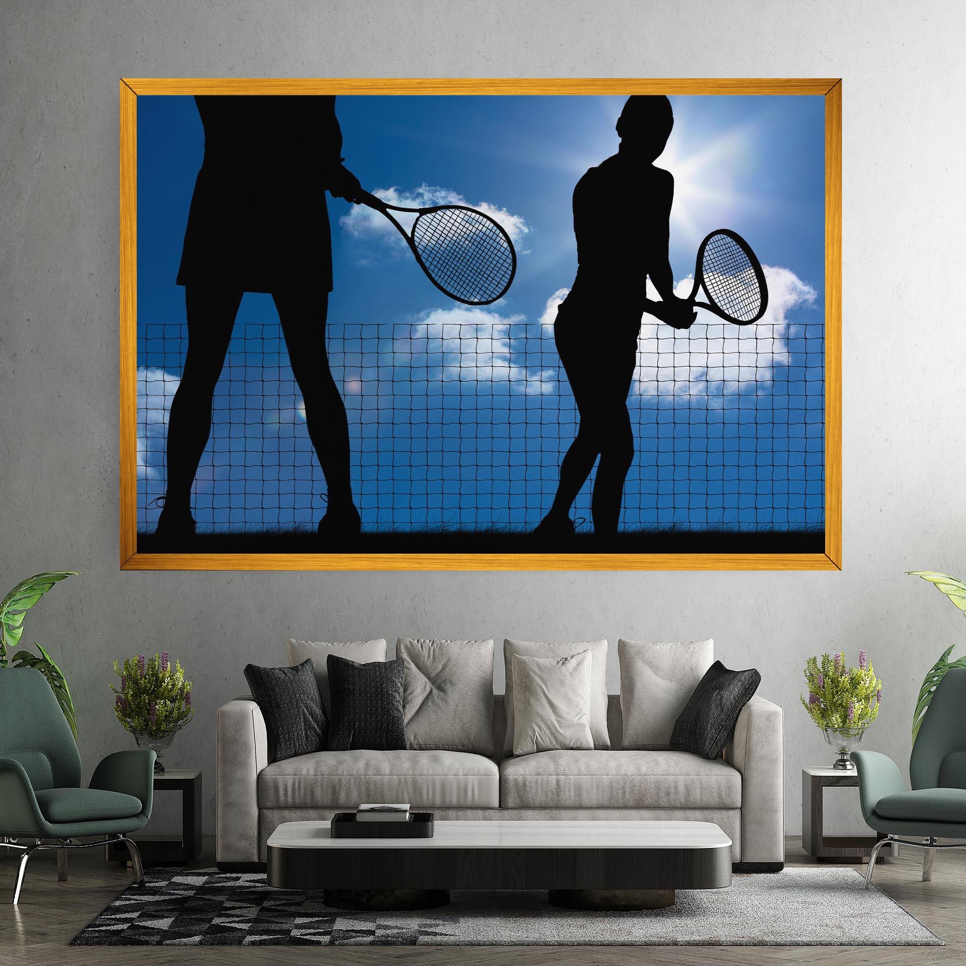 Leinwandbild Blue Sky Tennis mockup 7