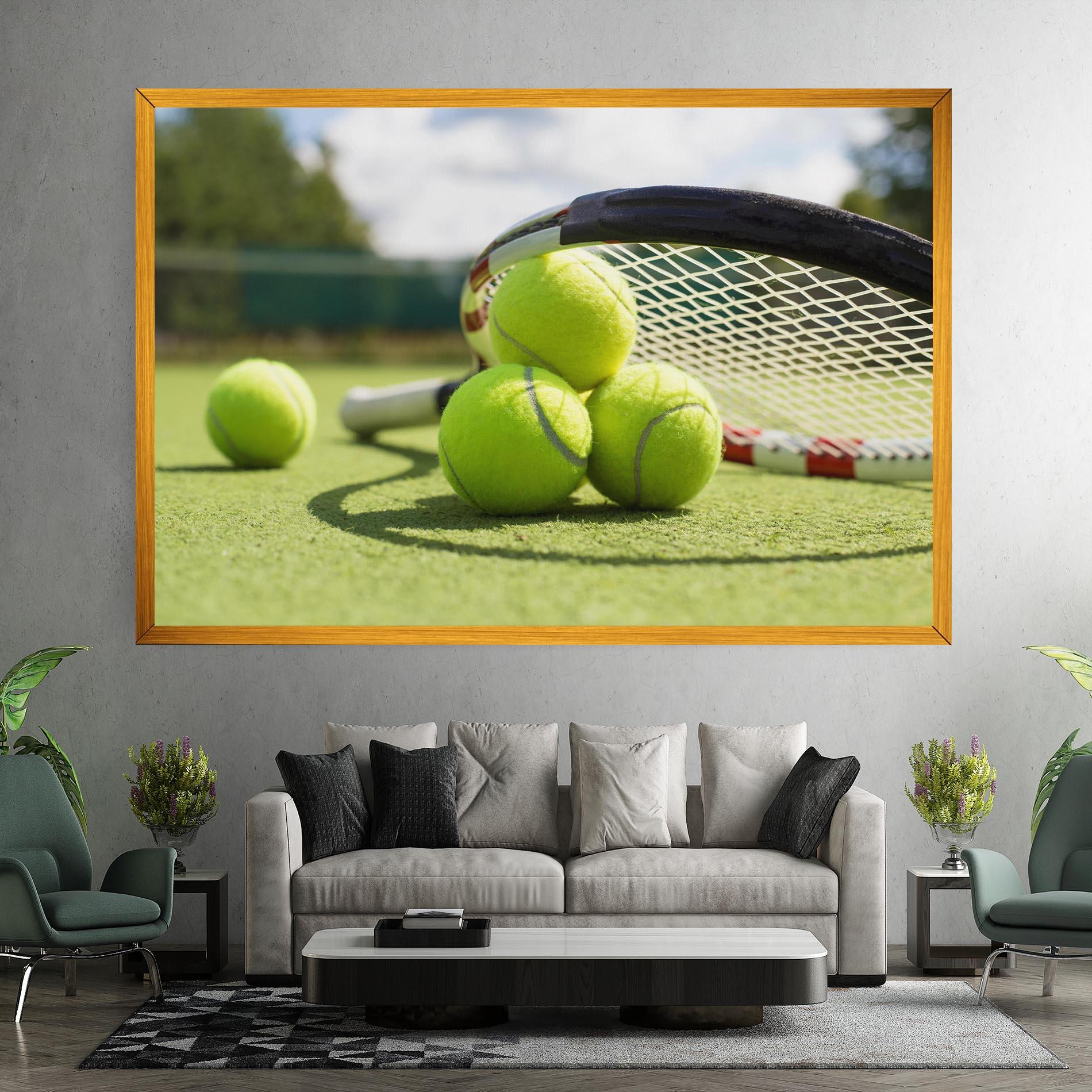 Leinwandbild Grass Tennis Balls mockup 7
