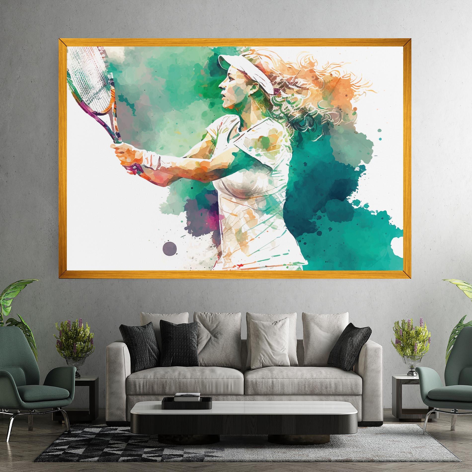 Leinwandbild Green Art Tennis mockup 7