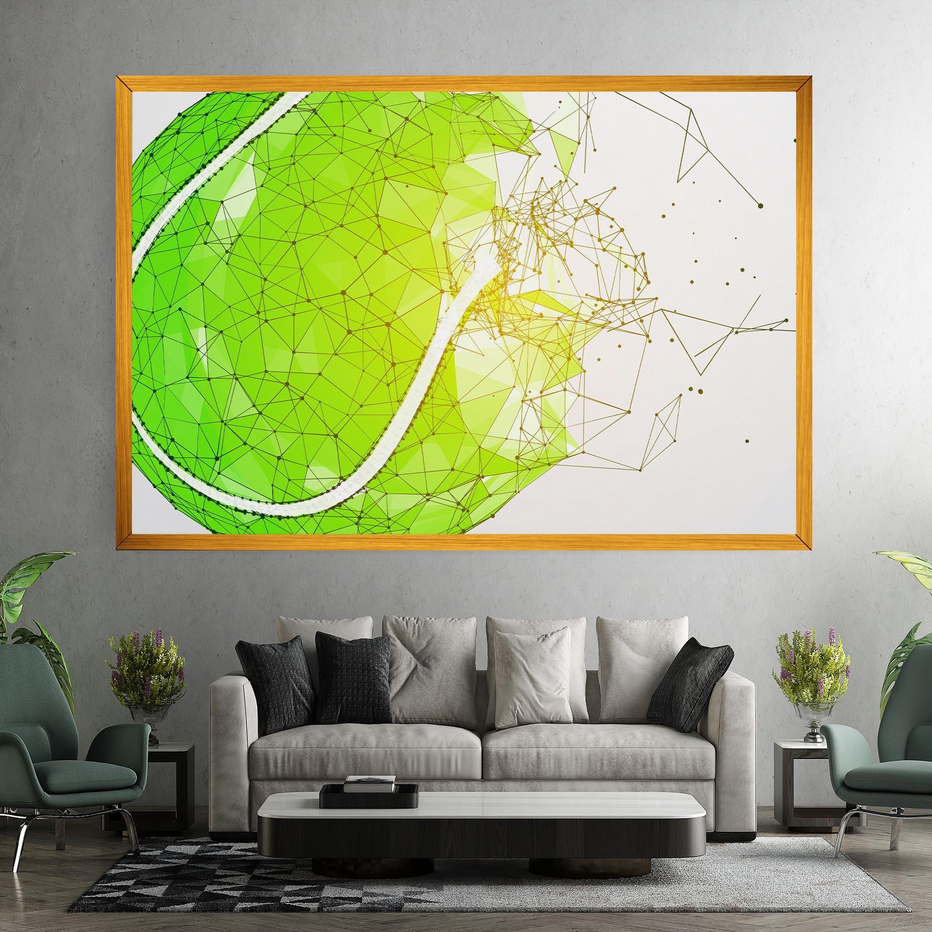 Leinwandbild Green Line Tennis mockup 7