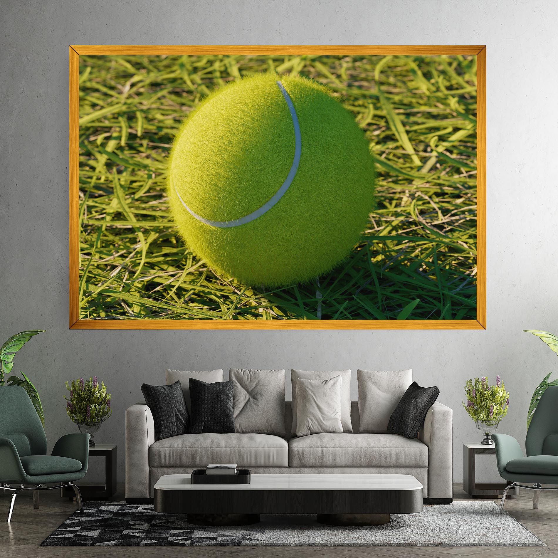 Green Tennis Ball mockup 7