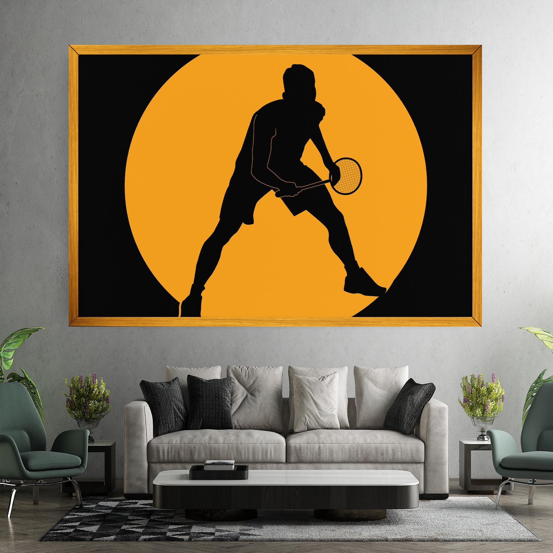 Leinwandbild Orange Tennis mockup 7