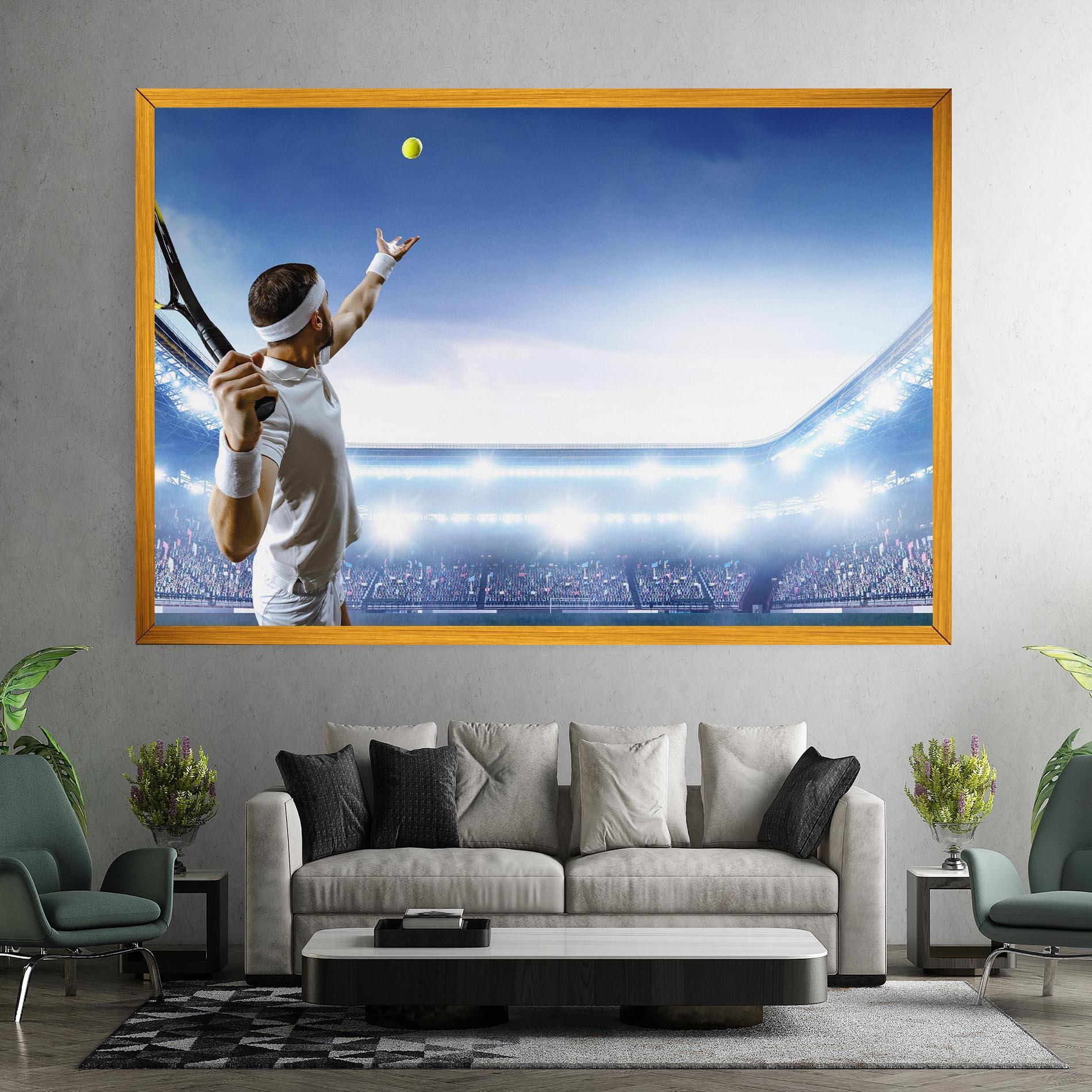 Leinwandbild Stadium Tennis Player mockup 7