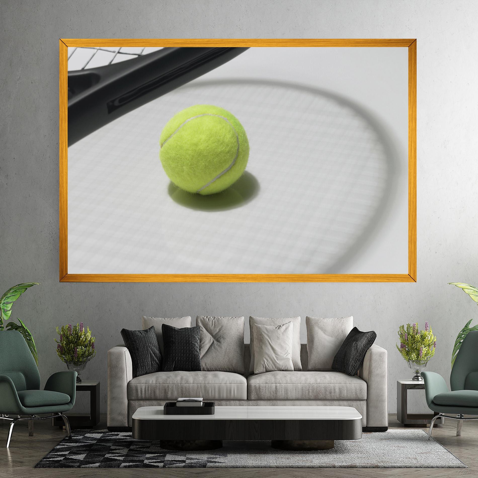 Leinwandbild Tennis Racket Shadow mockup 7