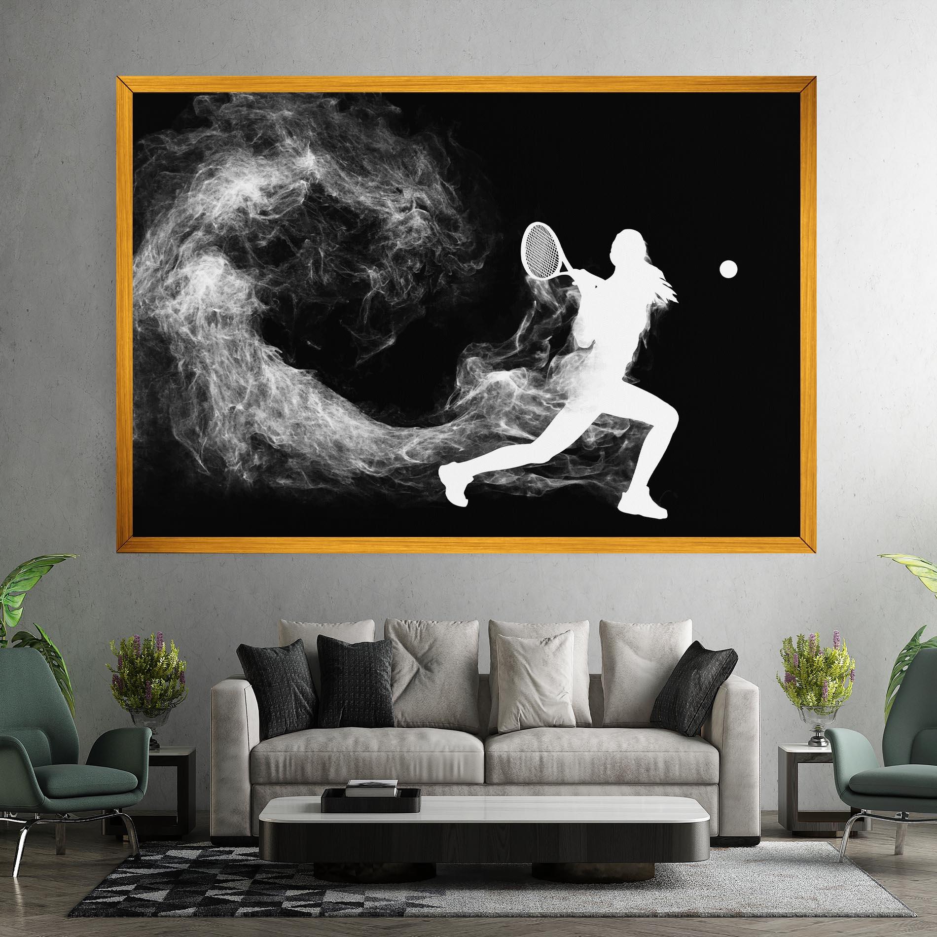Leinwandbild Tennis Spoke White mockup 7