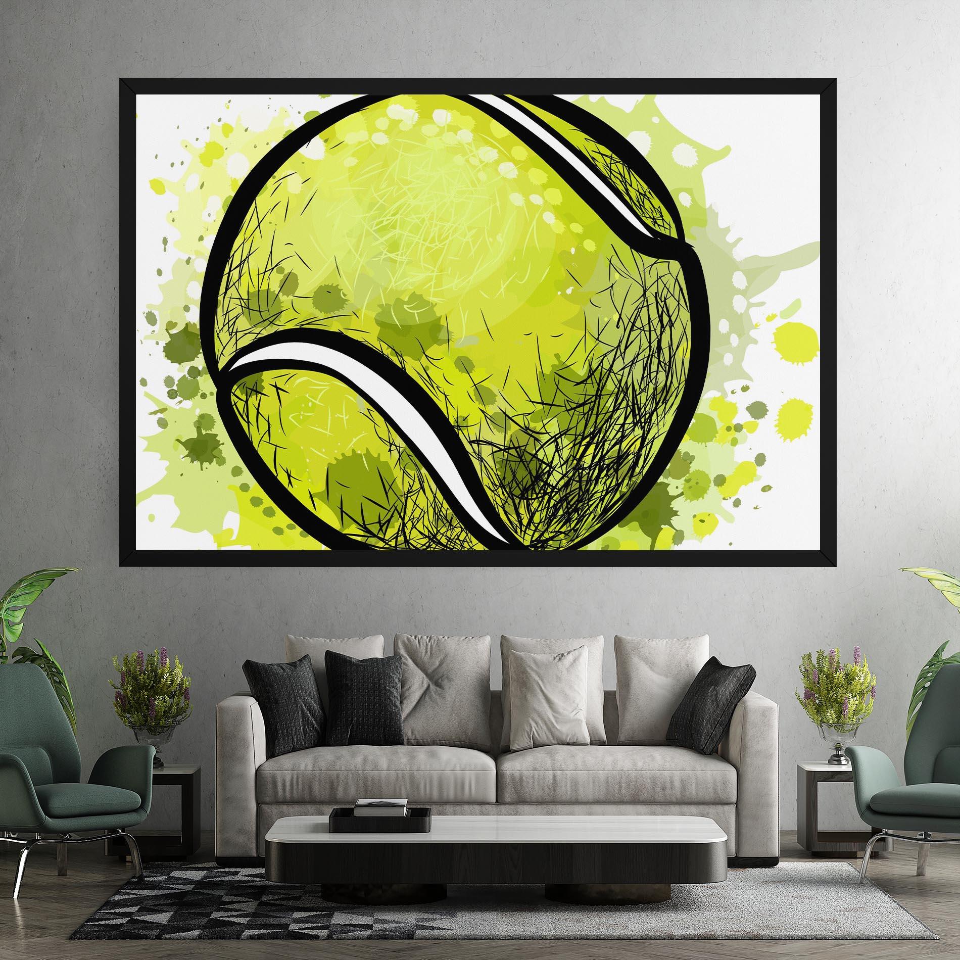 Leinwandbild Big Tennis Ball mockup 7