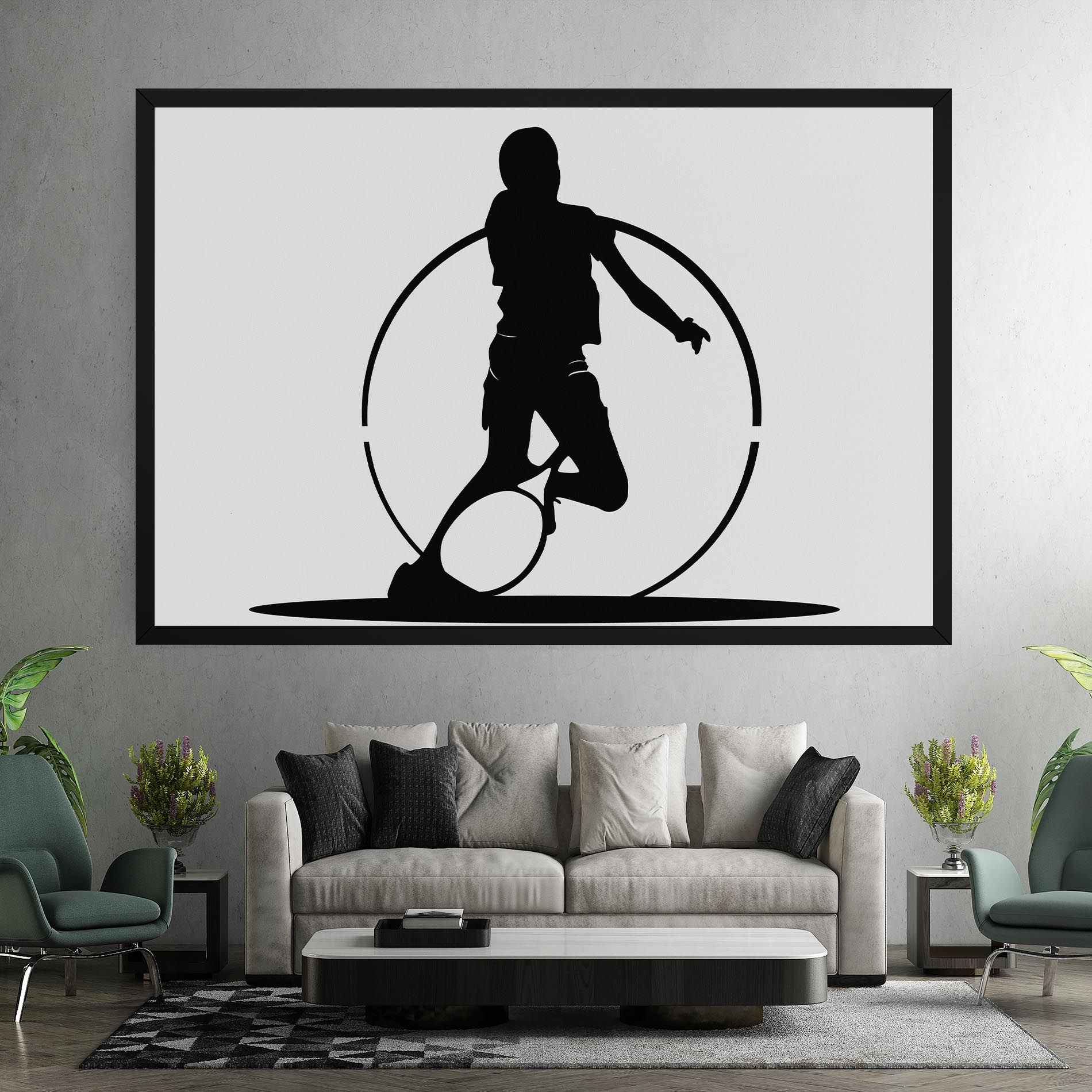 Black Tennis Circle mockup 7