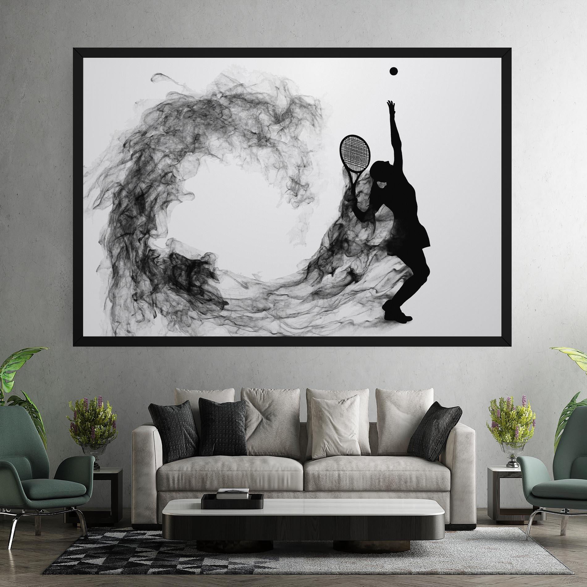 Leinwandbild Black Tennis Smoke mockup 7