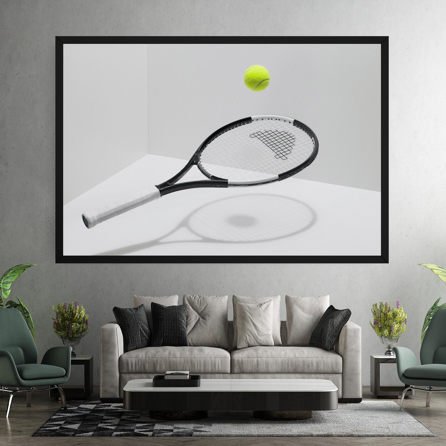 Leinwandbild Floating Tennis Racket mockup 7