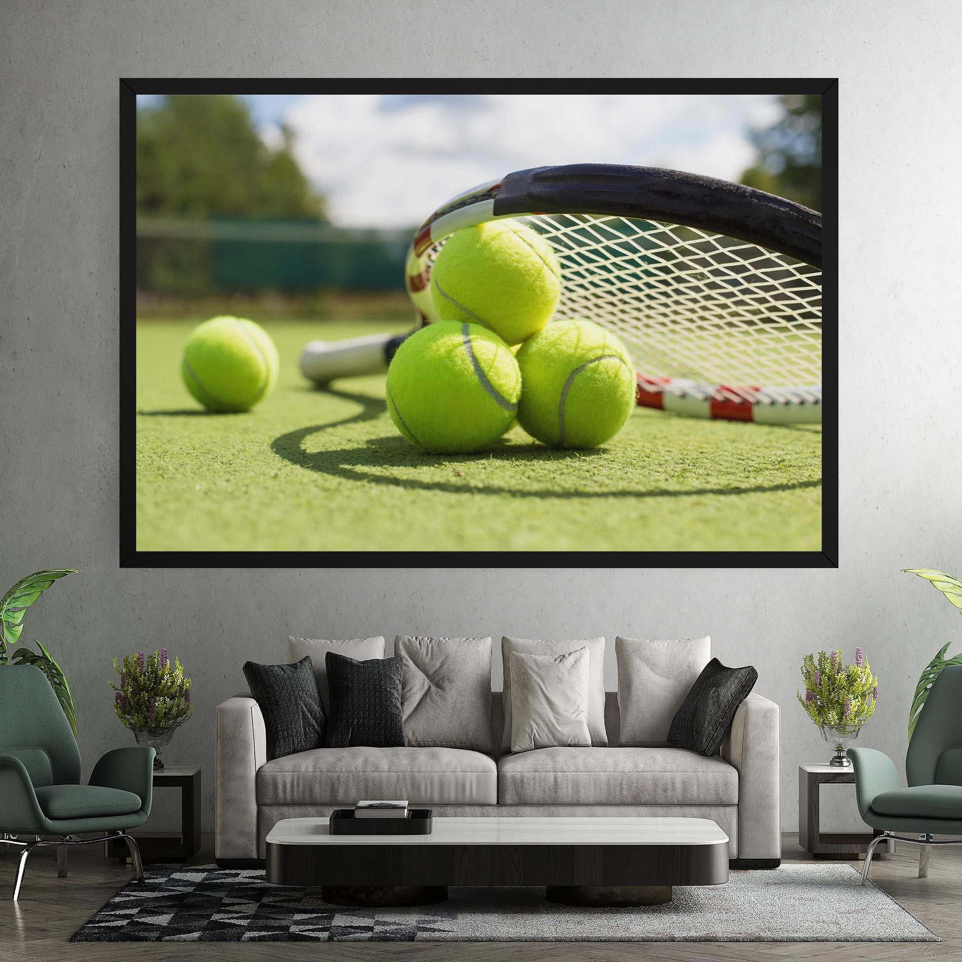 Leinwandbild Grass Tennis Balls mockup 7