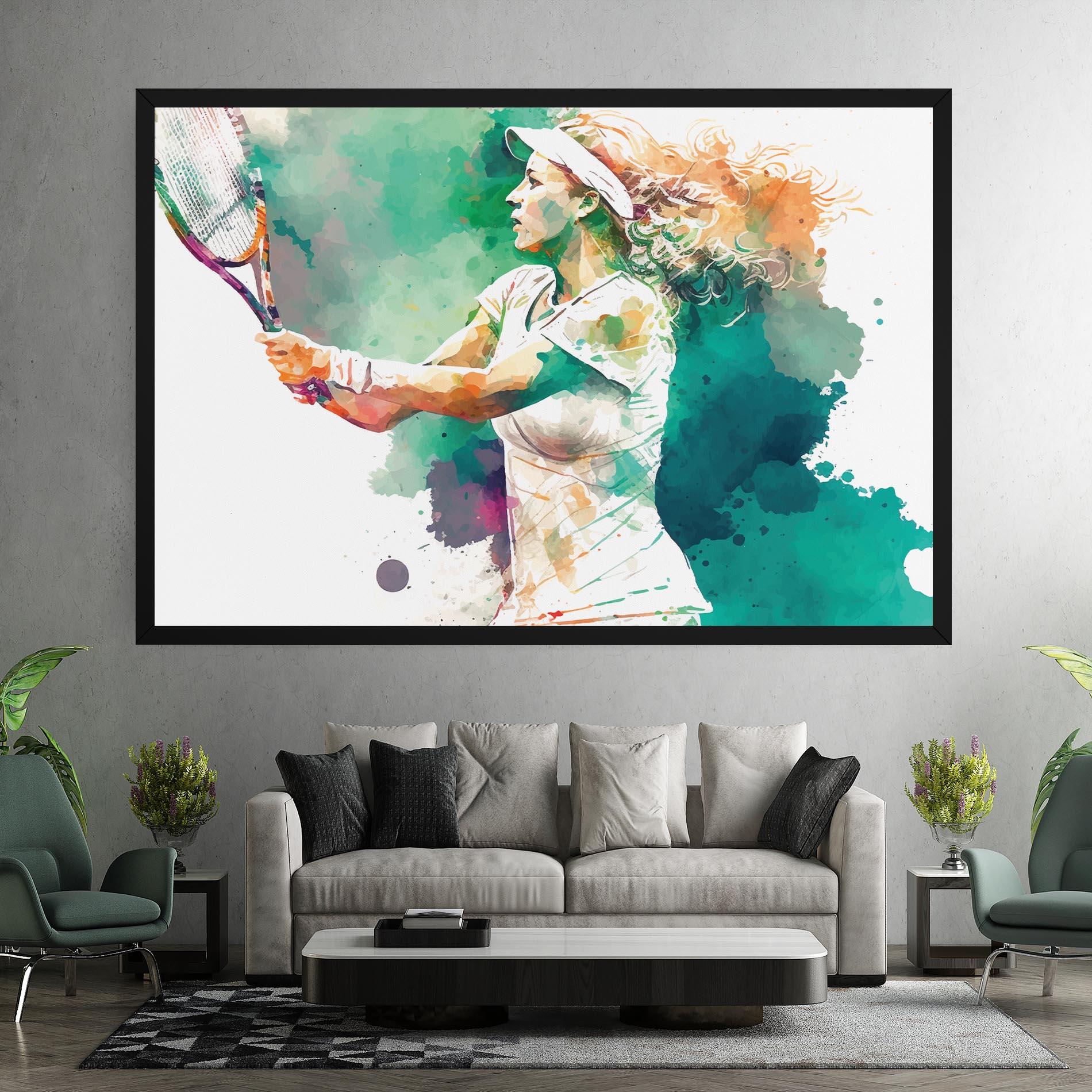 Leinwandbild Green Art Tennis mockup 7