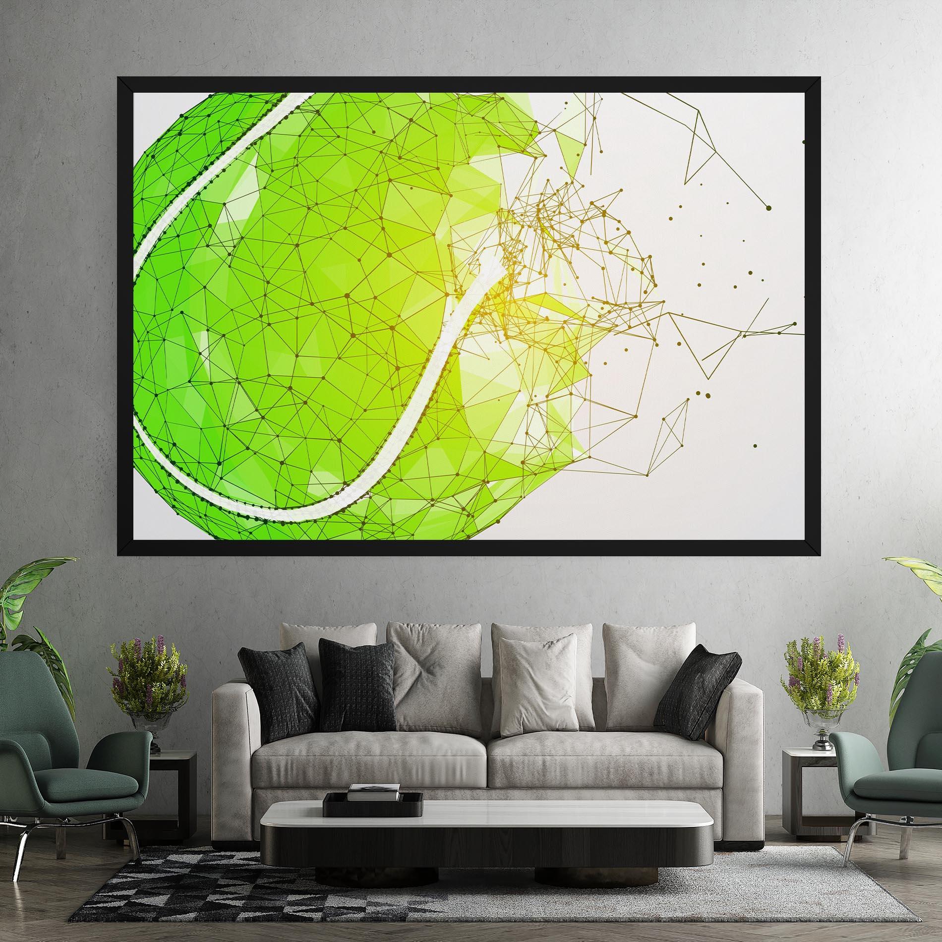 Leinwandbild Green Line Tennis mockup 7