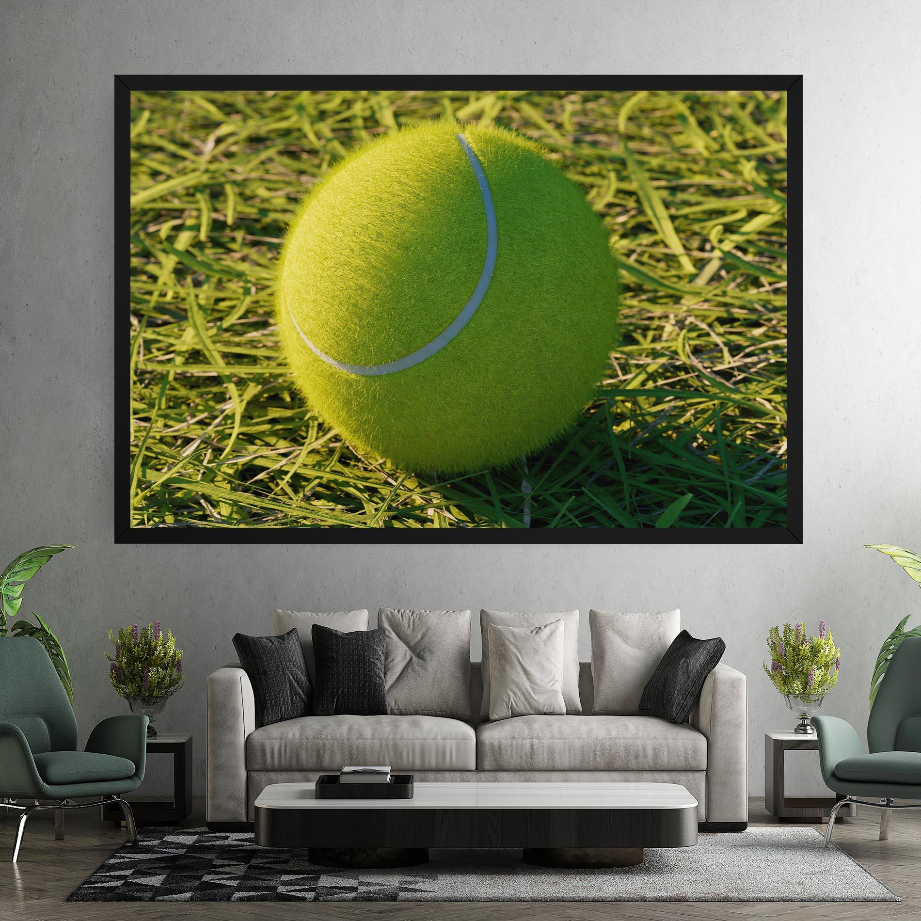 Leinwandbild Green Tennis Ball mockup 7