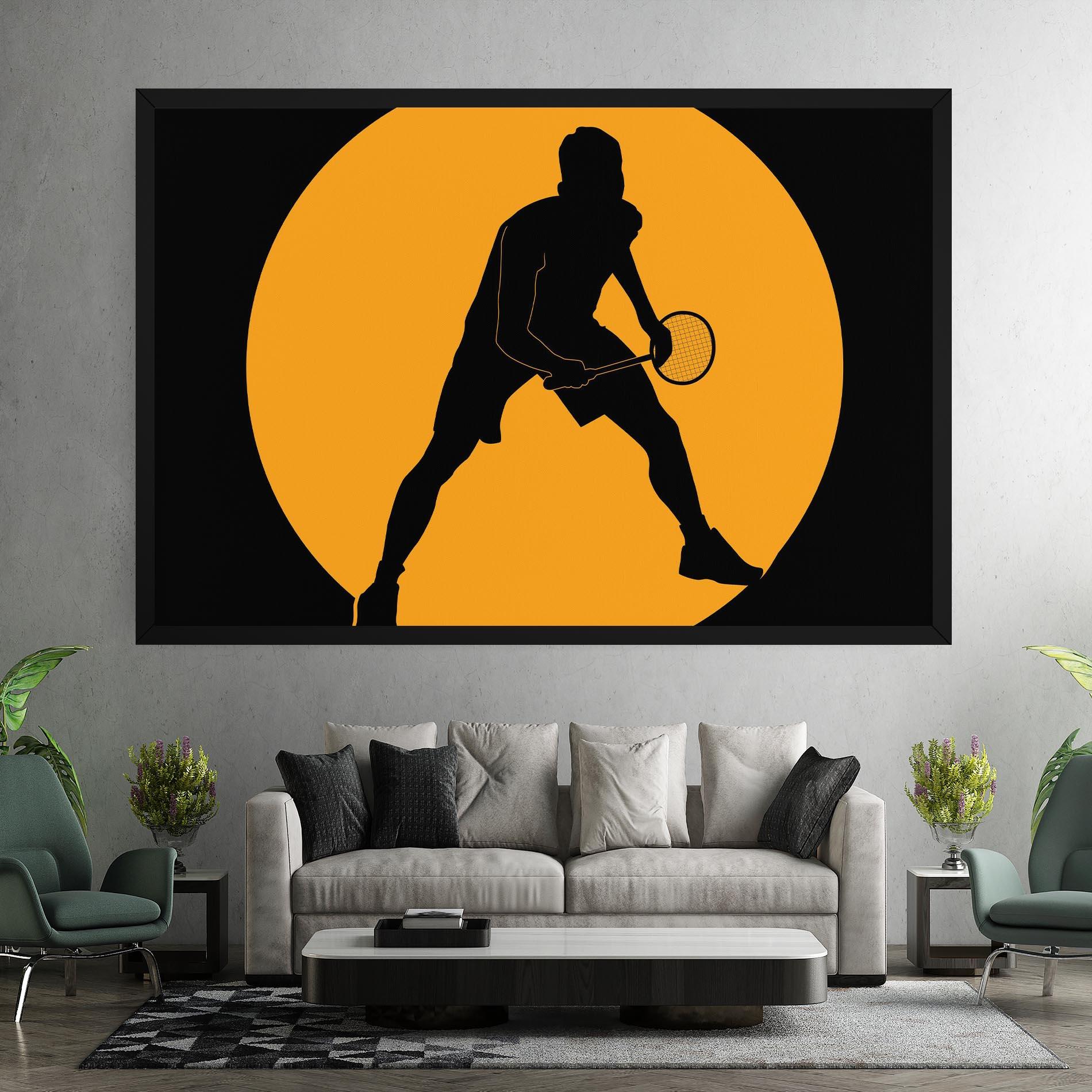 Leinwandbild Orange Tennis mockup 7