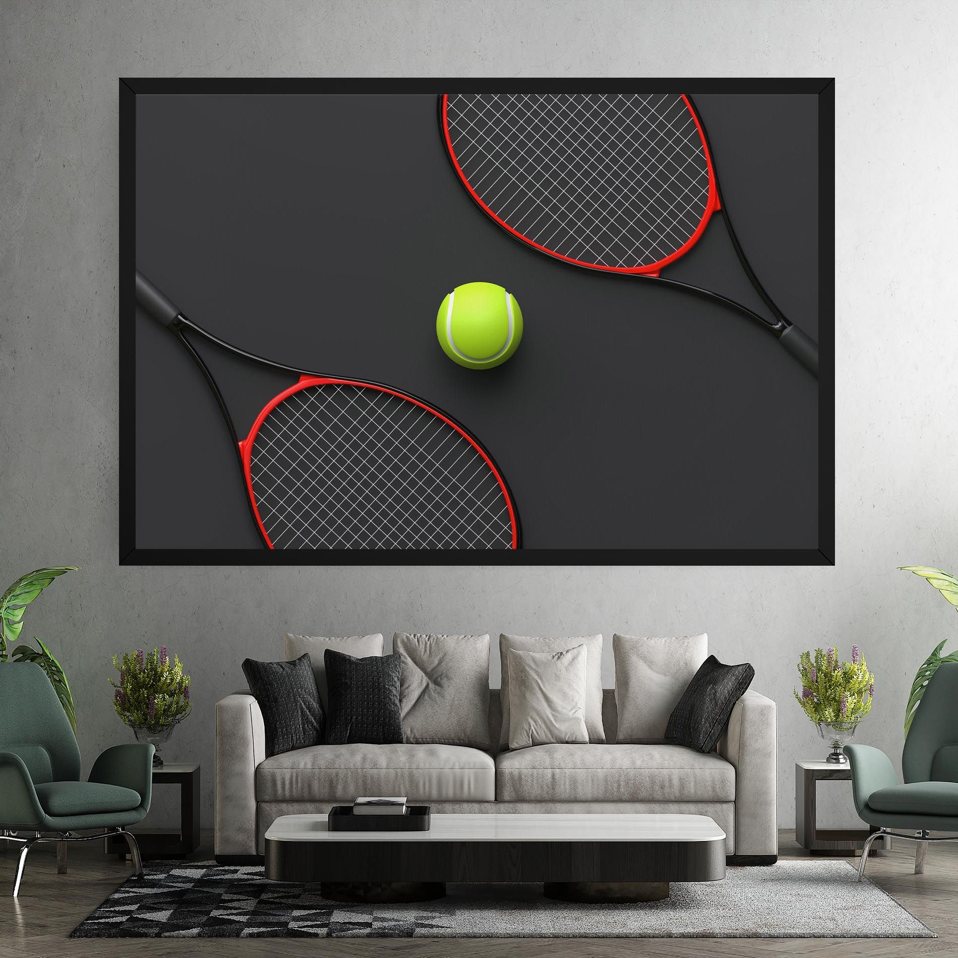 Red Tennis Rackets mockup 7