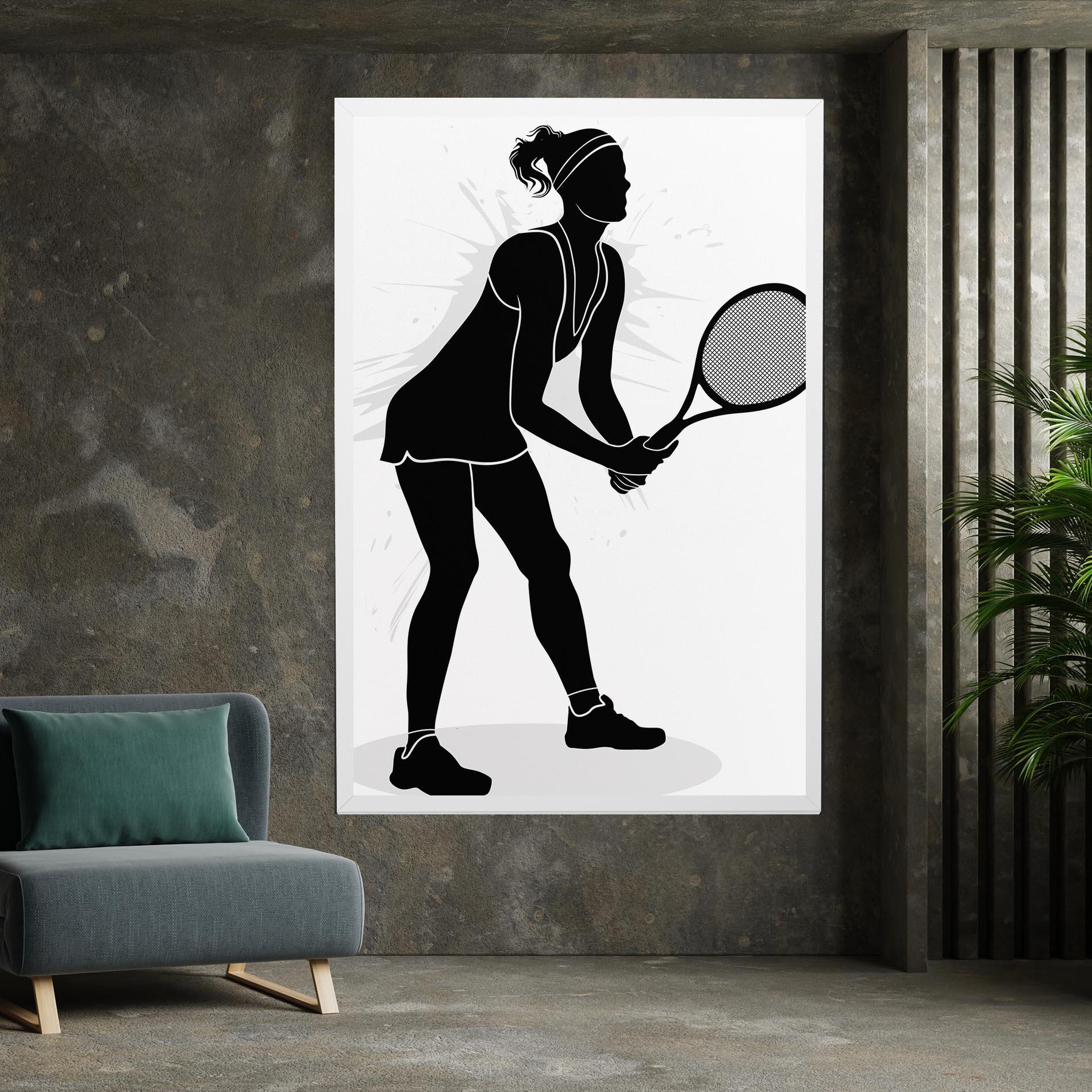 Leinwandbild Female Tennis Player mockup 7