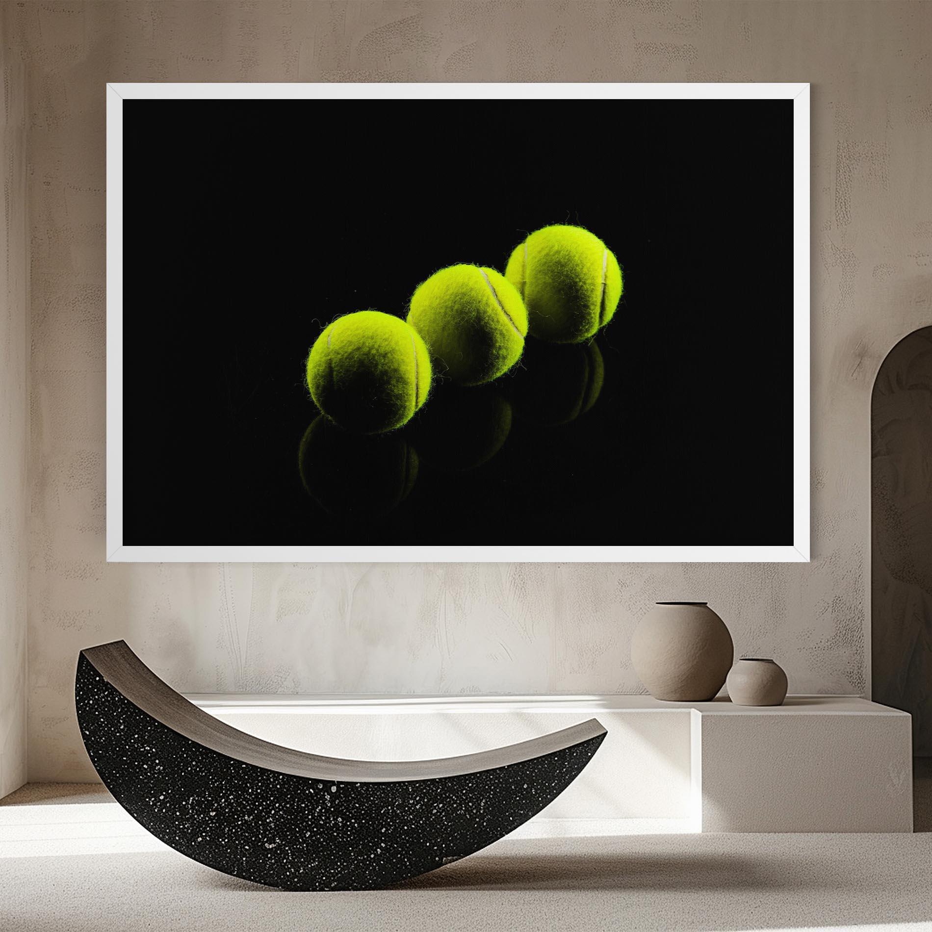 Leinwandbild 3 Tennis Balls mockup 8