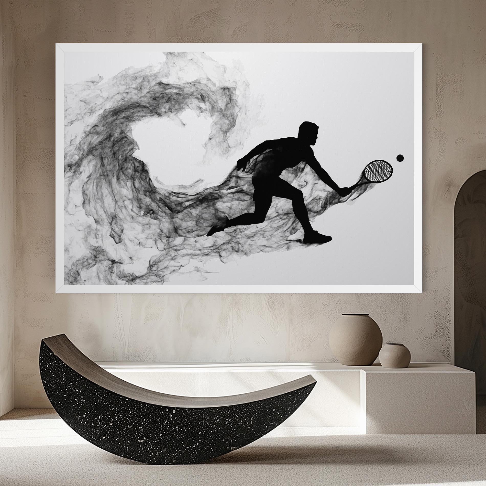 Leinwandbild Black Smoke Tennis mockup 8