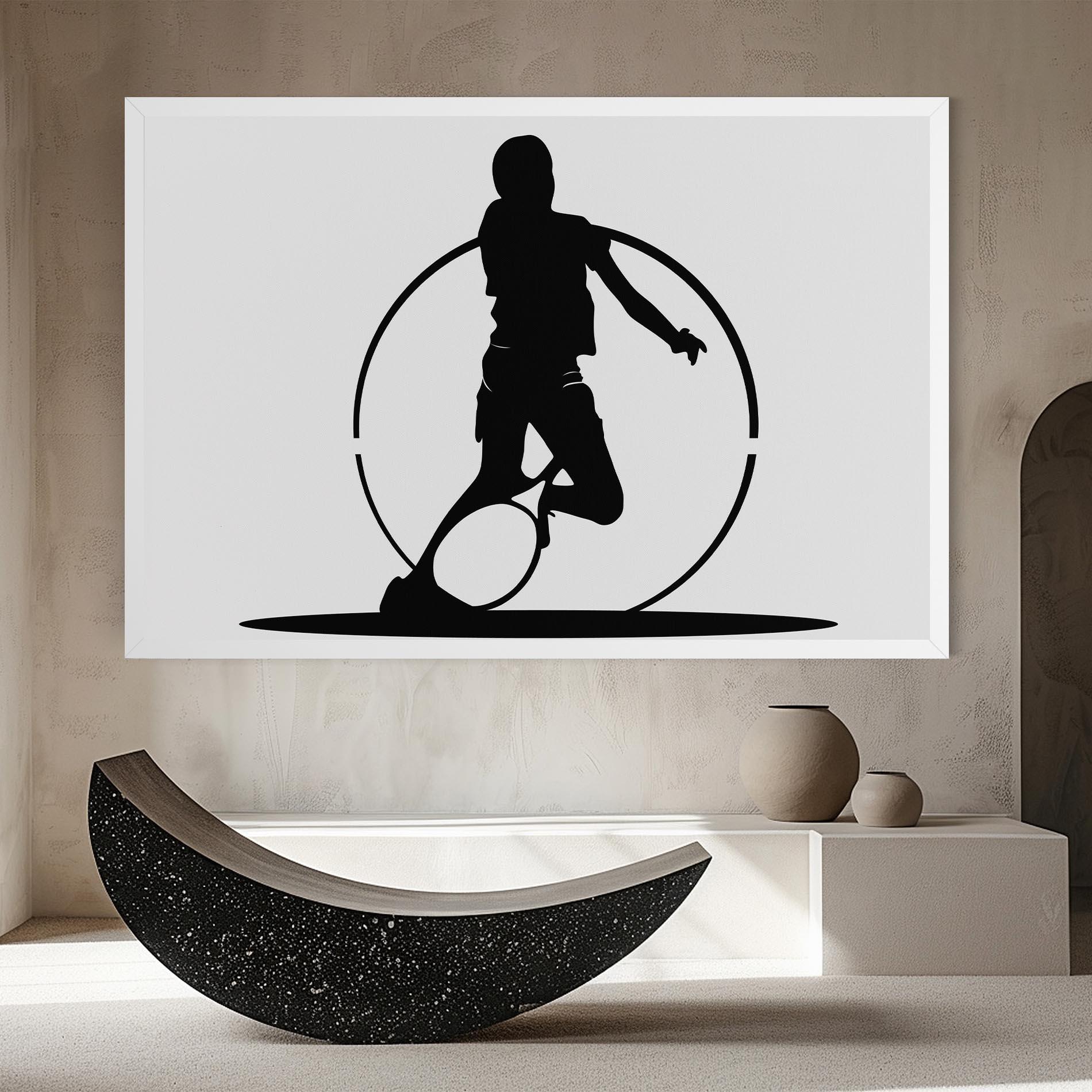 Leinwandbild Black Tennis Circle mockup 8