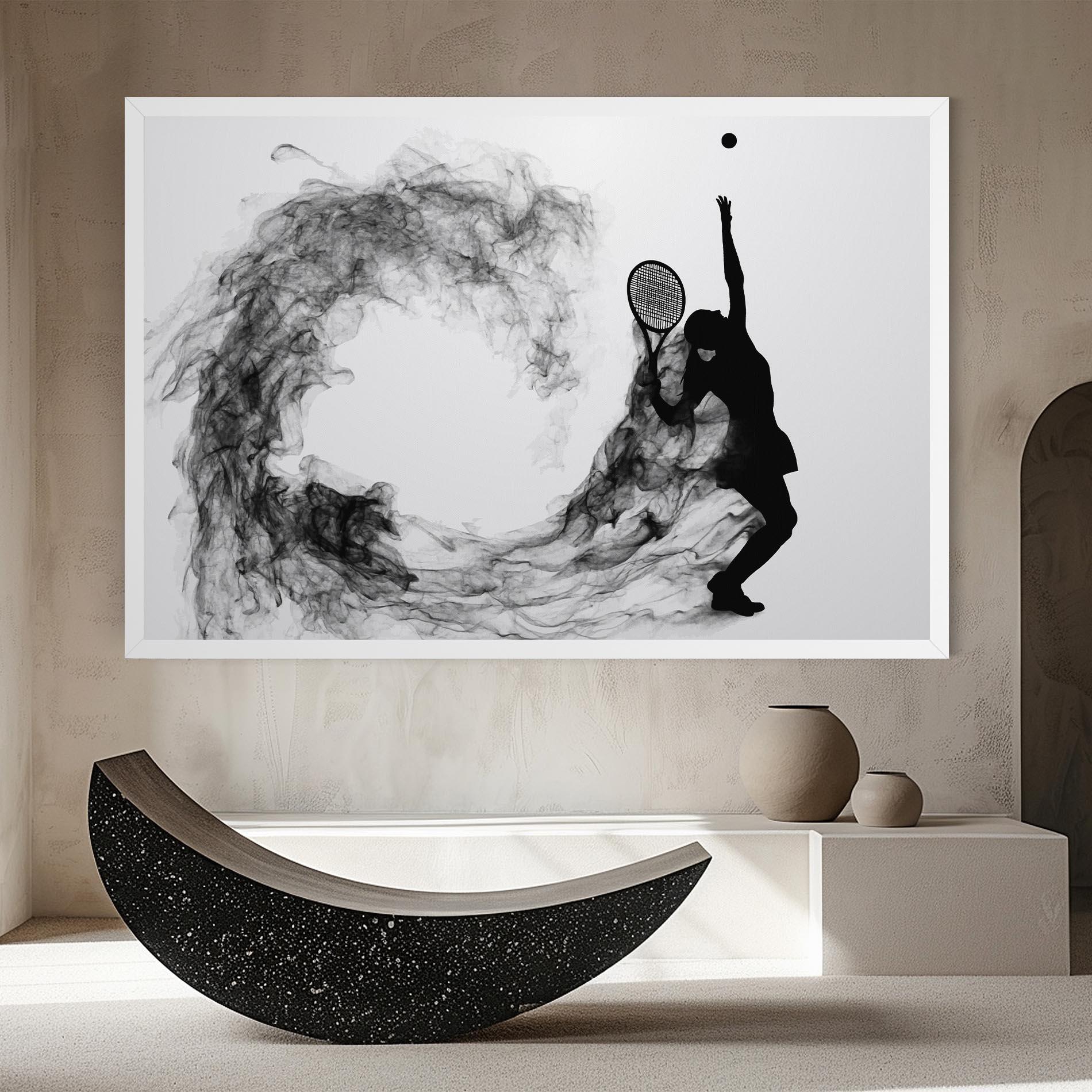 Leinwandbild Black Tennis Smoke mockup 8