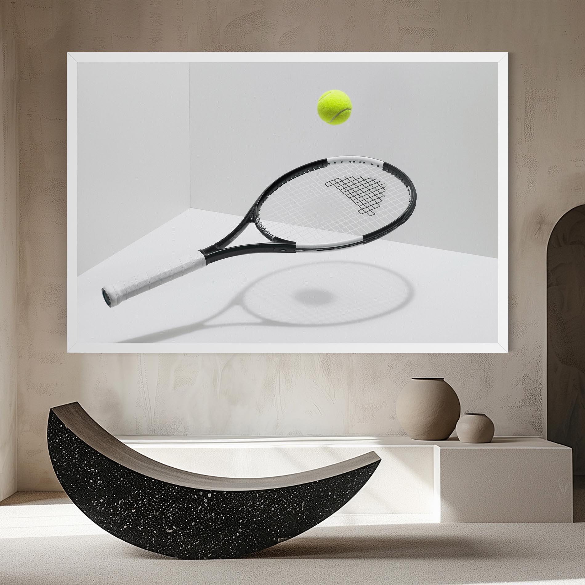 Leinwandbild Floating Tennis Racket mockup 8