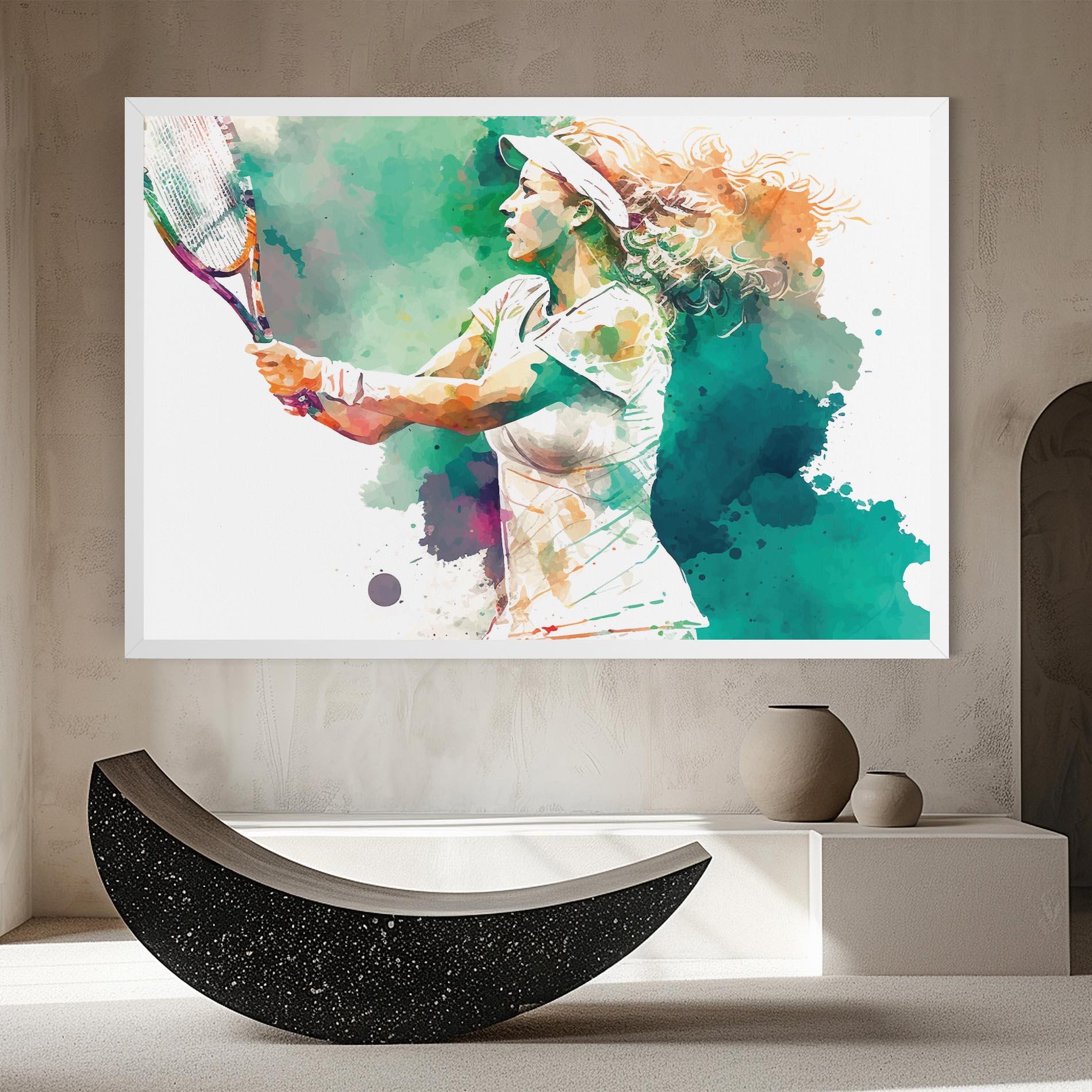 Leinwandbild Green Art Tennis mockup 8