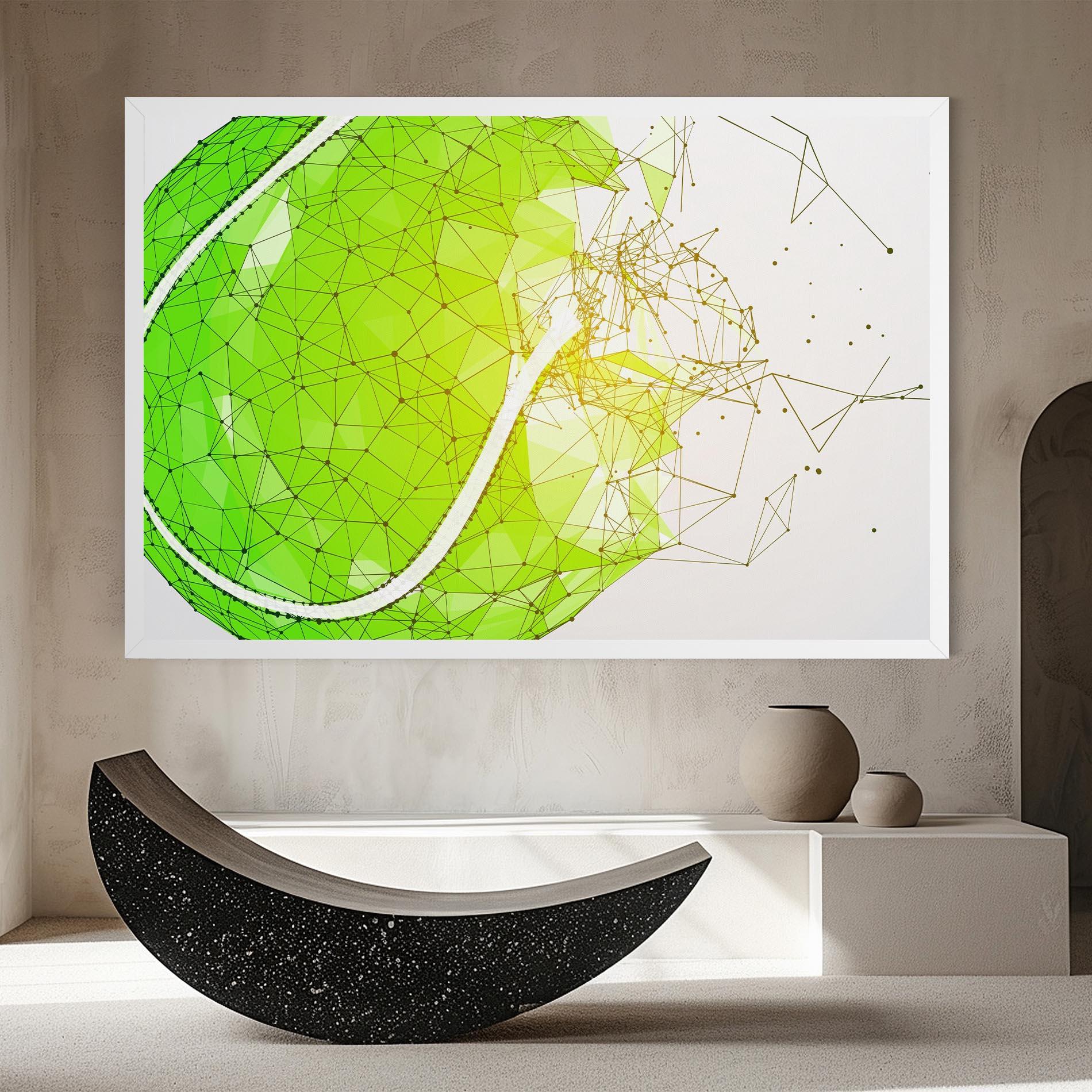 Leinwandbild Green Line Tennis mockup 8