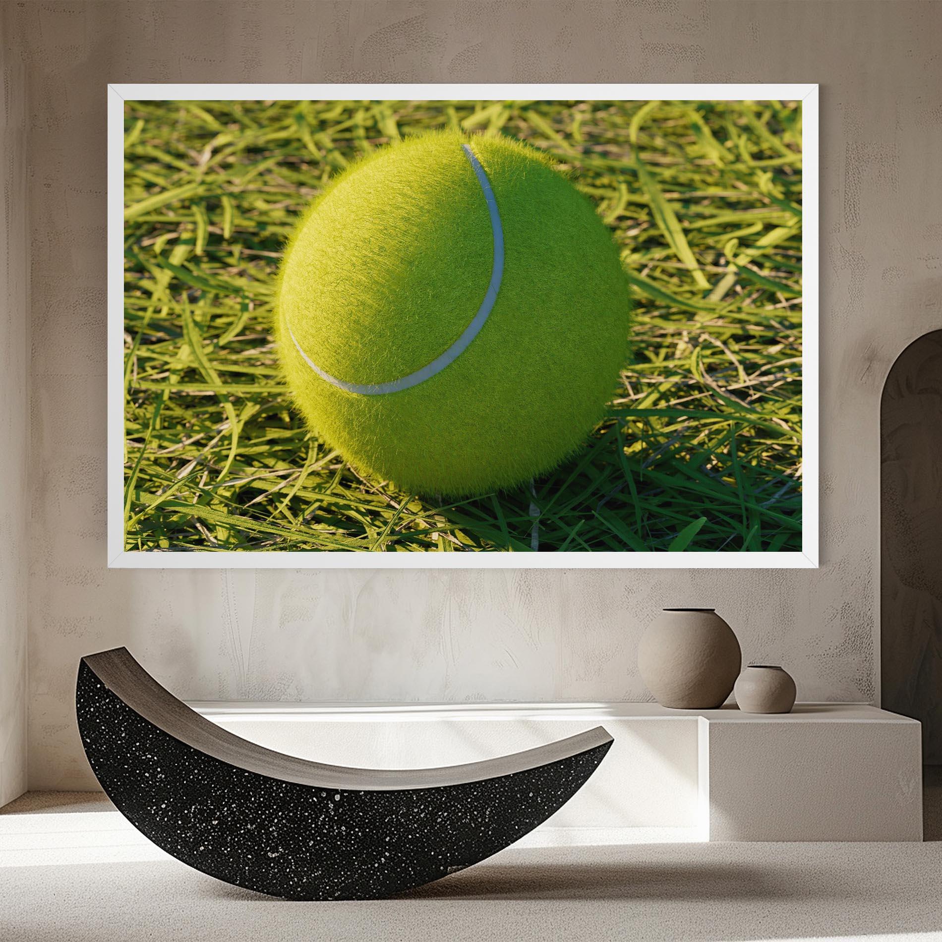 Leinwandbild Green Tennis Ball mockup 8